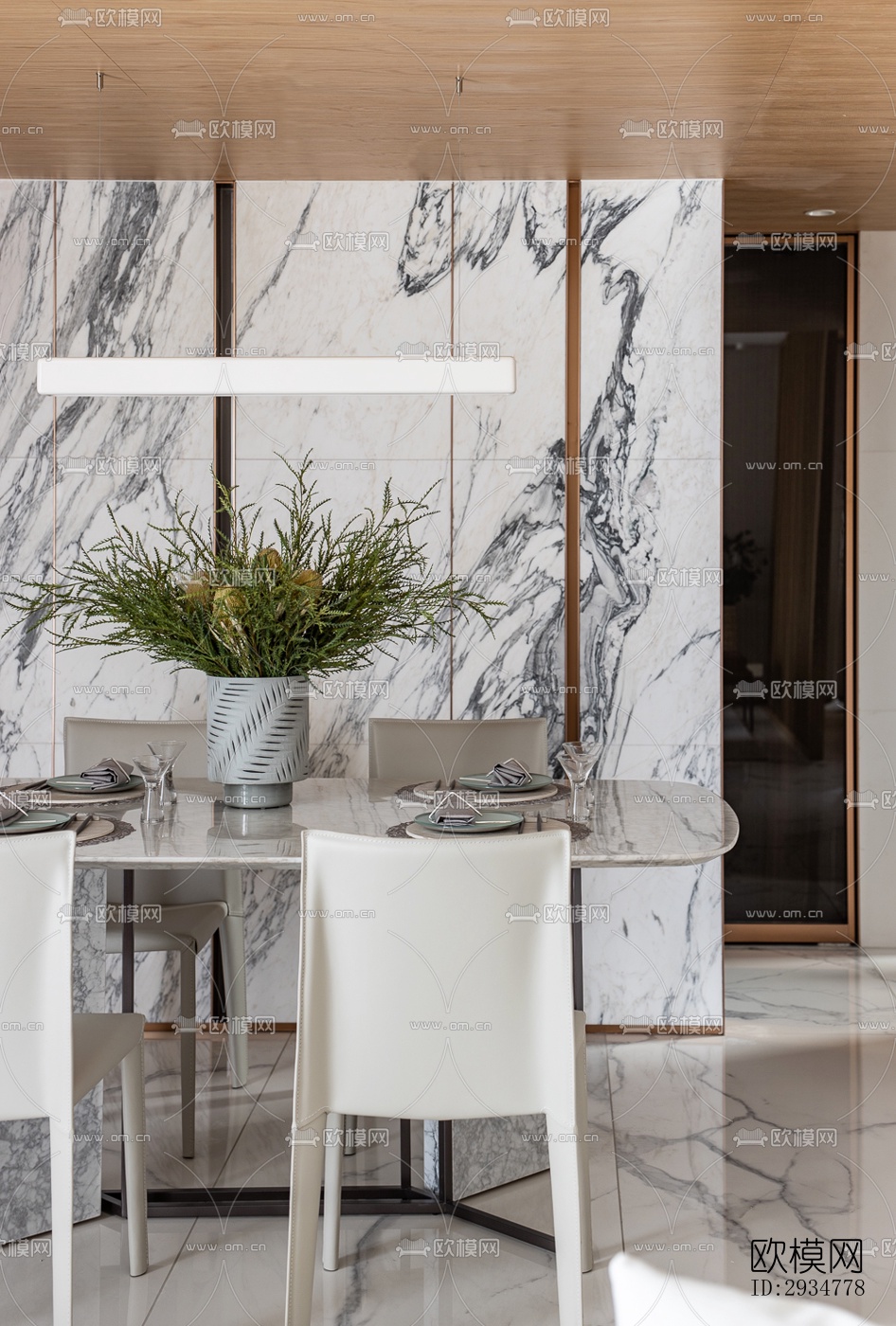 现代平层效果图下载（渲染图5）