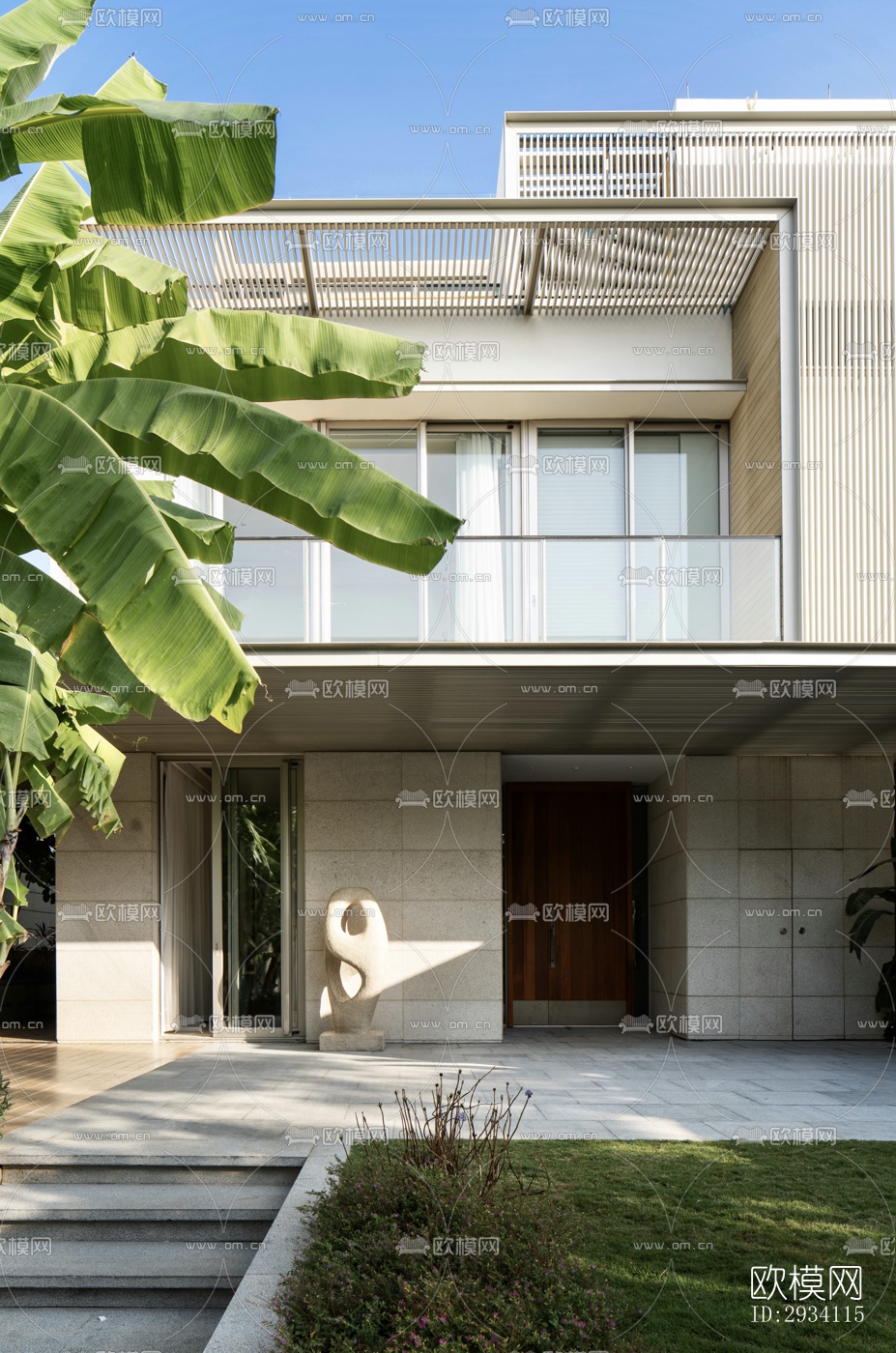 现代别墅效果图下载（渲染图1）