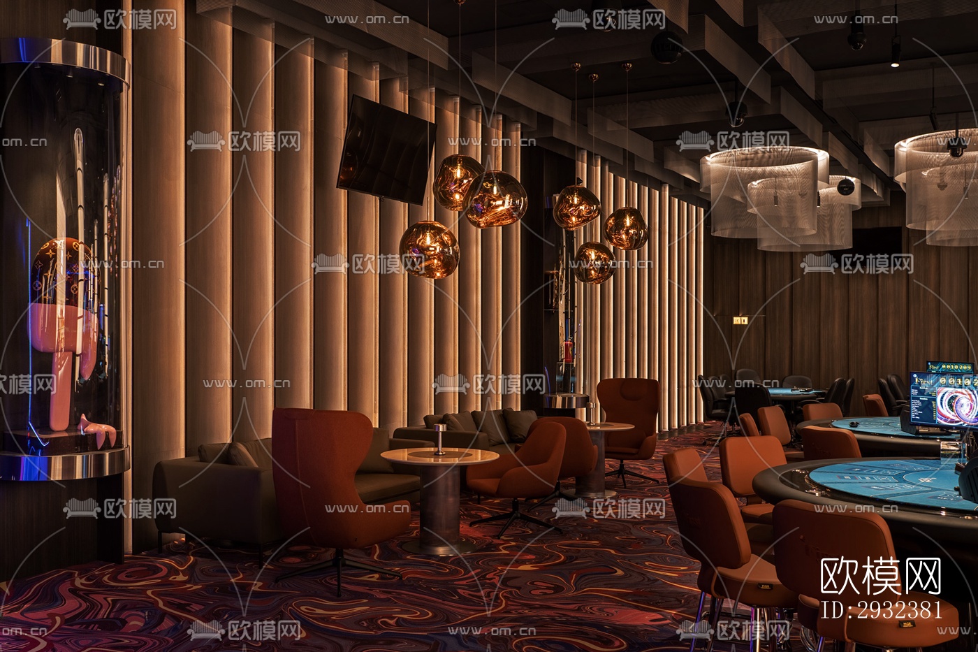 现代酒吧效果图下载（渲染图4）