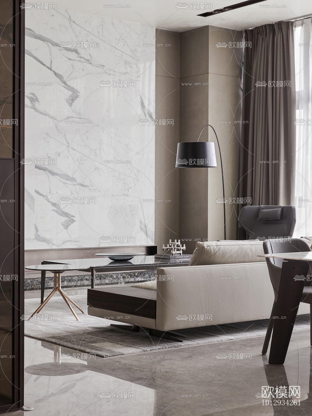 现代复式效果图下载（渲染图13）