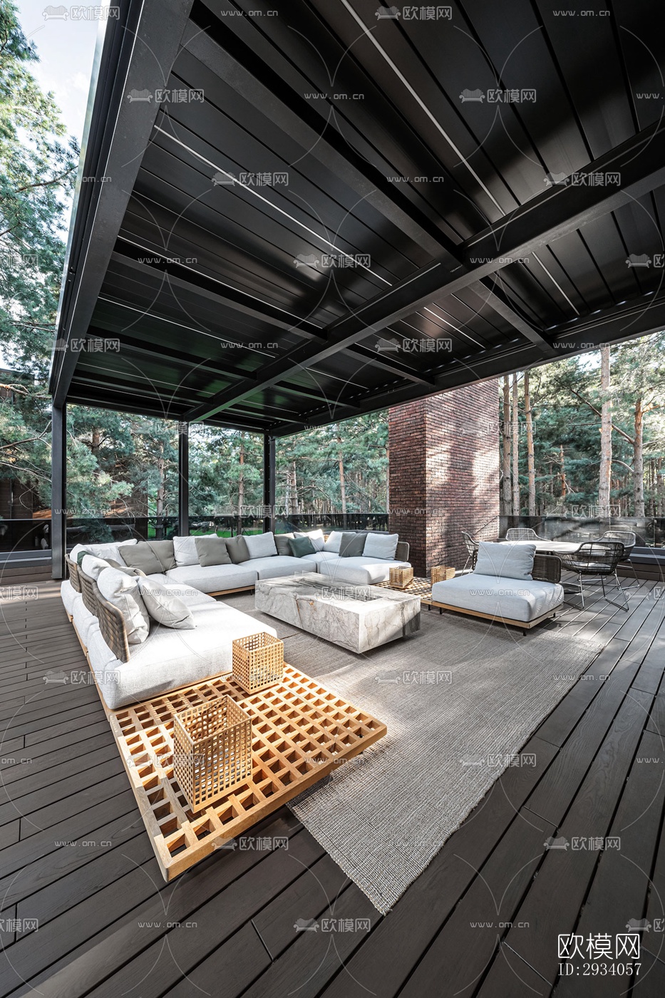 现代别墅效果图下载（渲染图17）