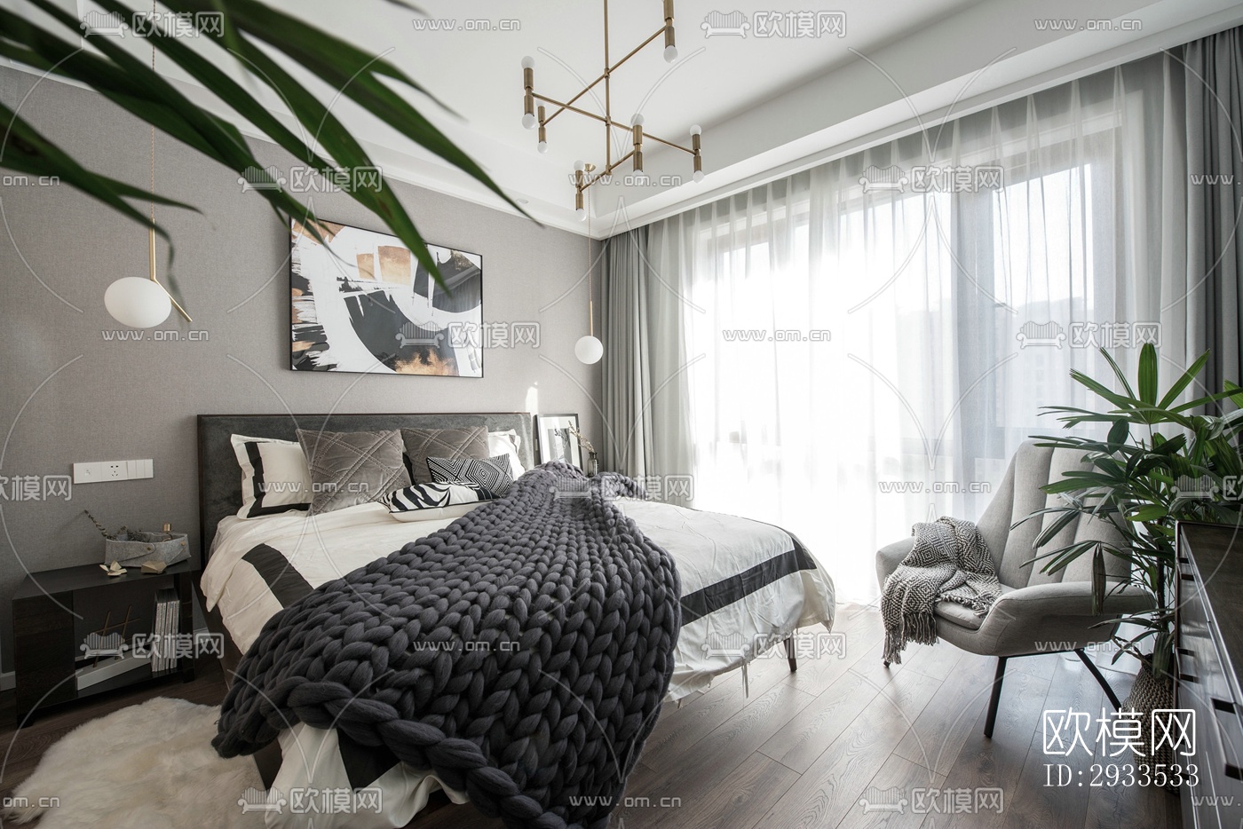 北欧公寓效果图下载（渲染图13）