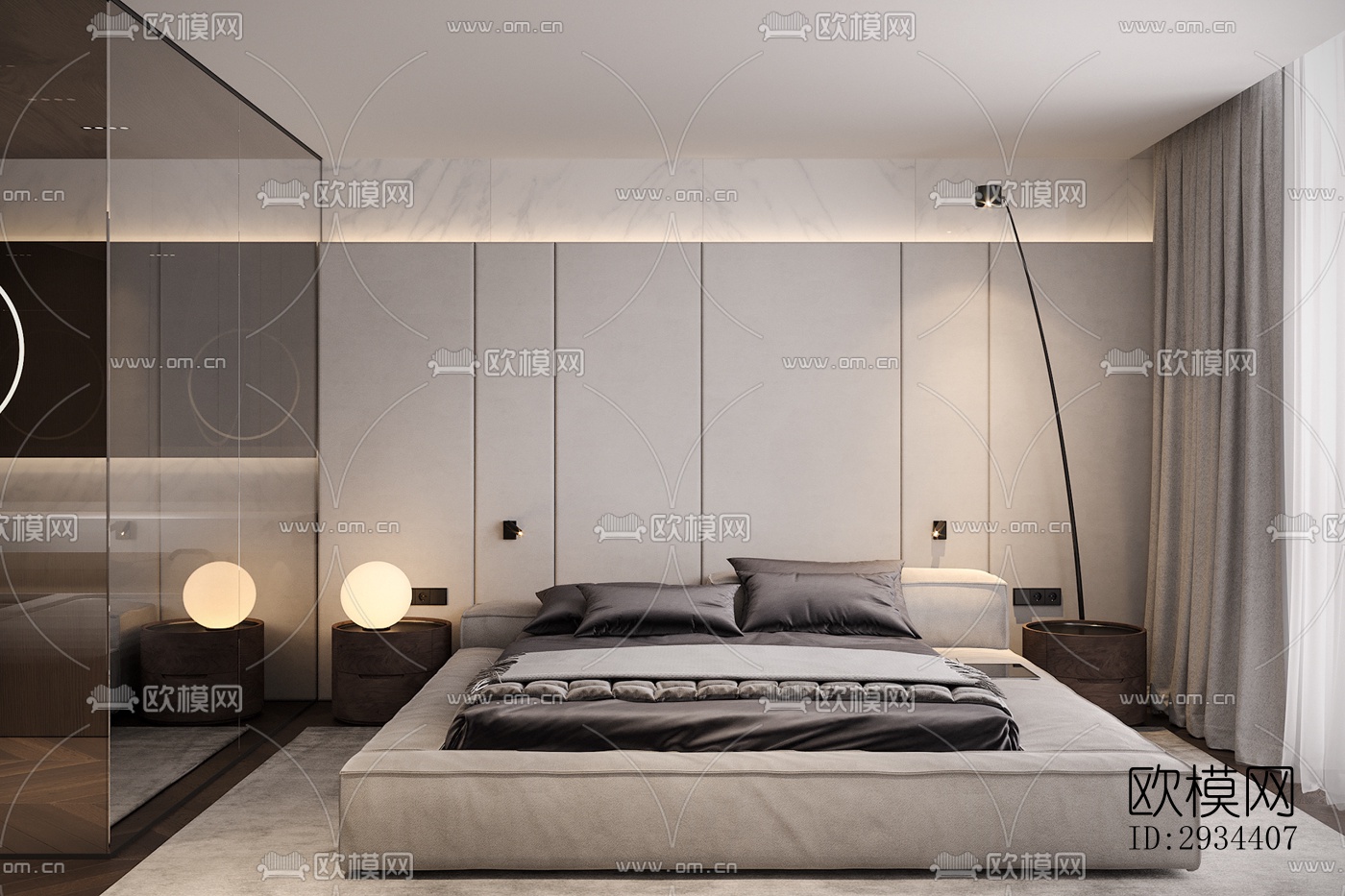 北欧平层效果图下载（渲染图8）