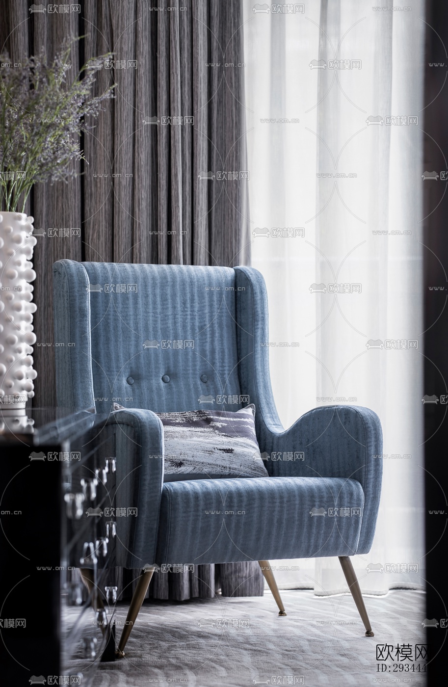 后现代平层效果图下载（渲染图6）