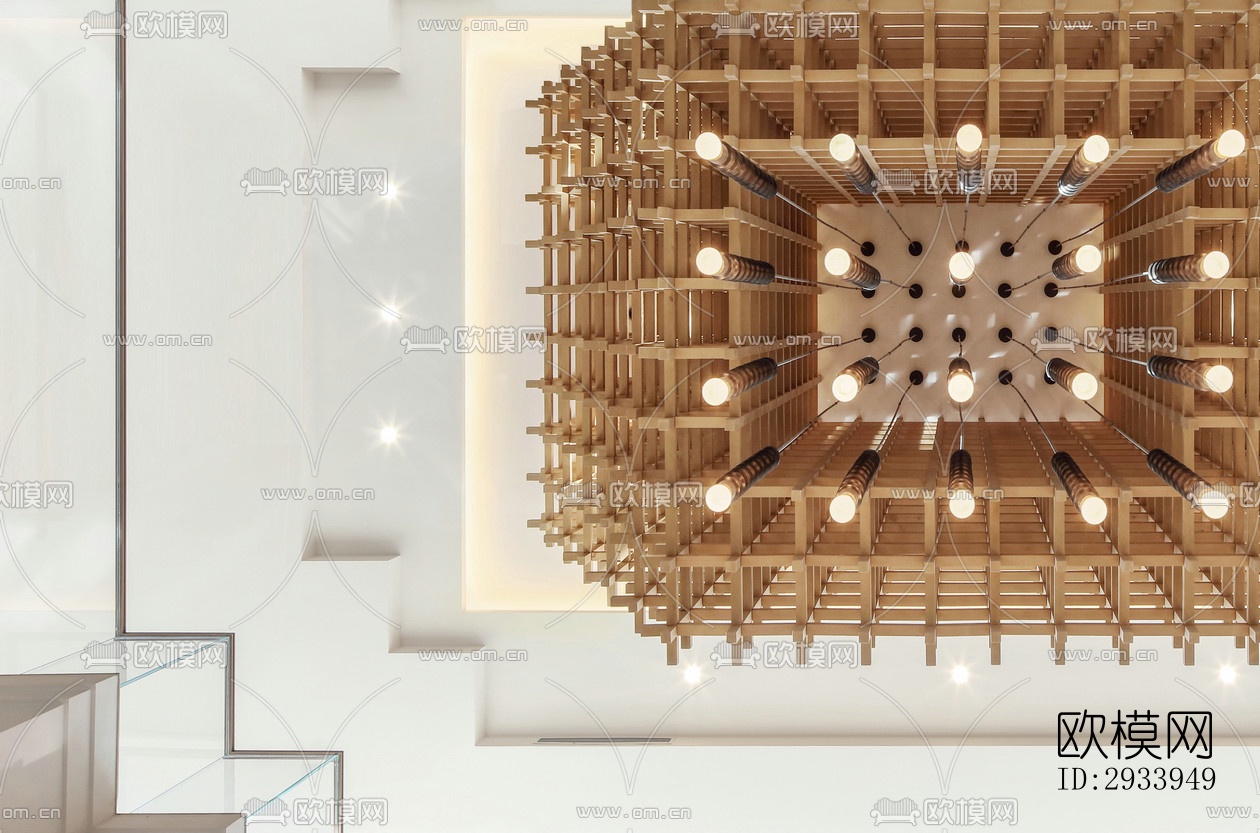 新中式别墅效果图下载（渲染图6）