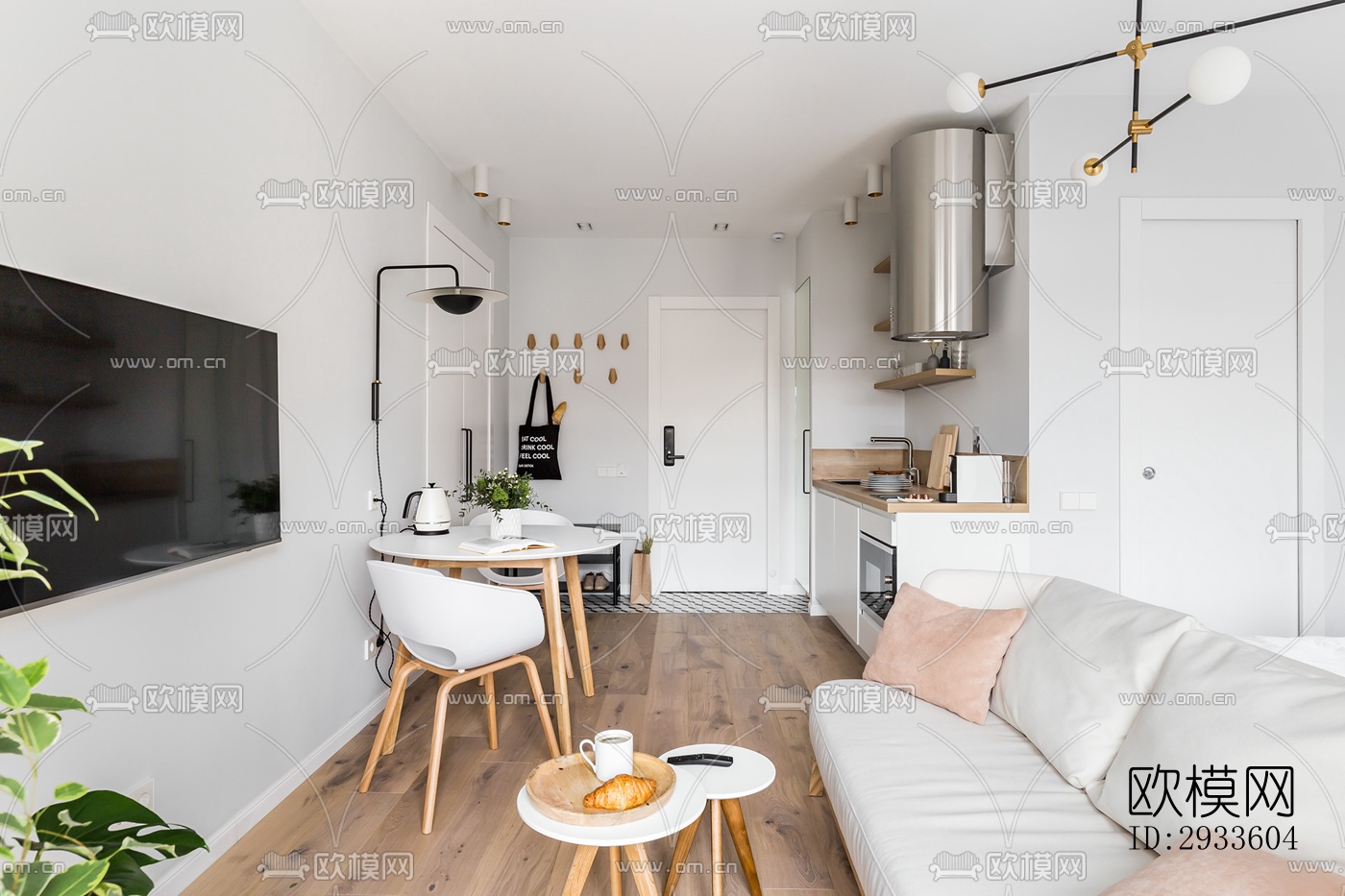 北欧公寓效果图下载（渲染图2）