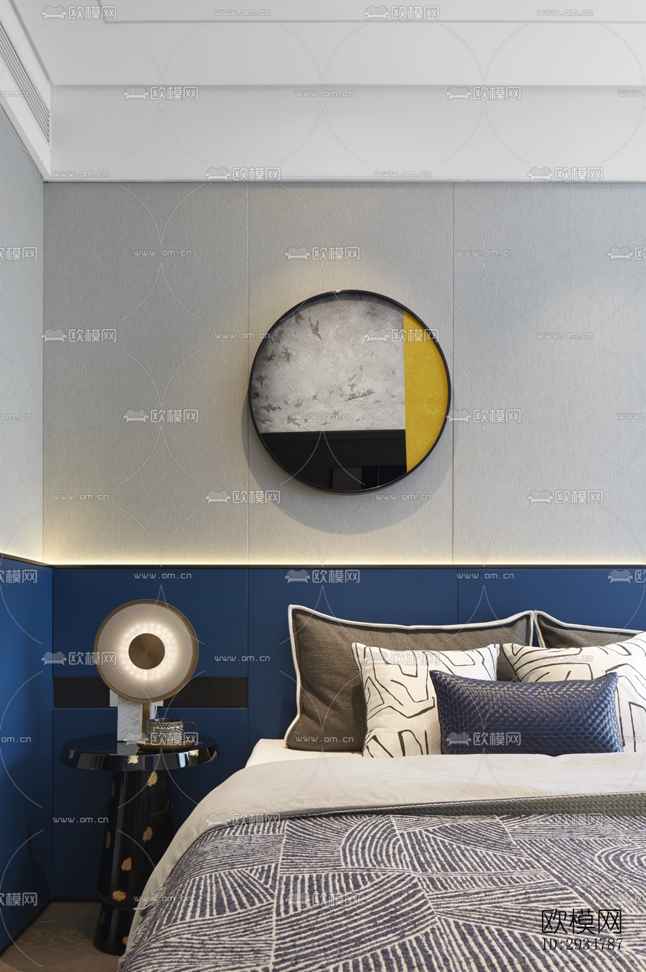 现代平层效果图下载（渲染图7）