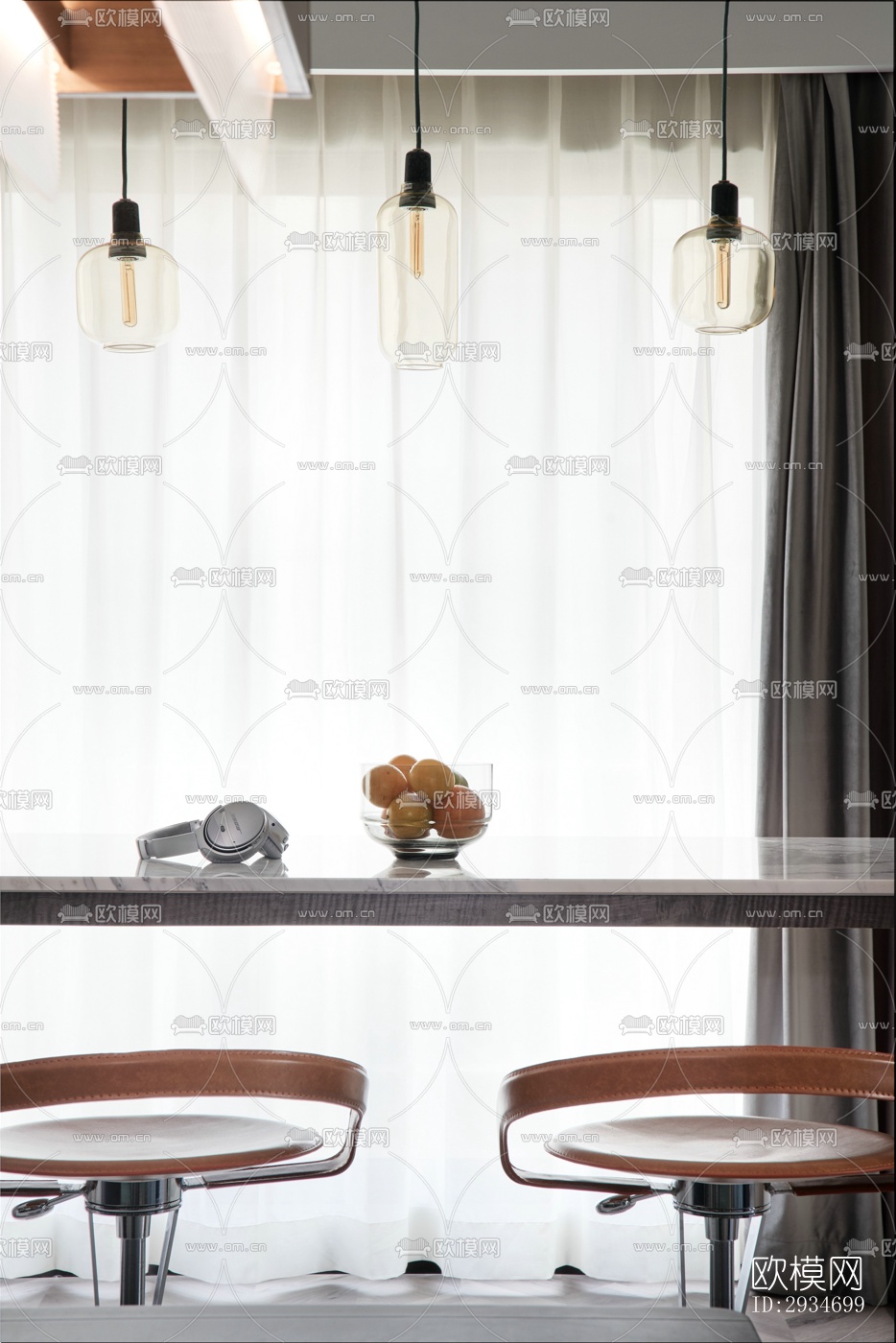 现代平层效果图下载（渲染图5）