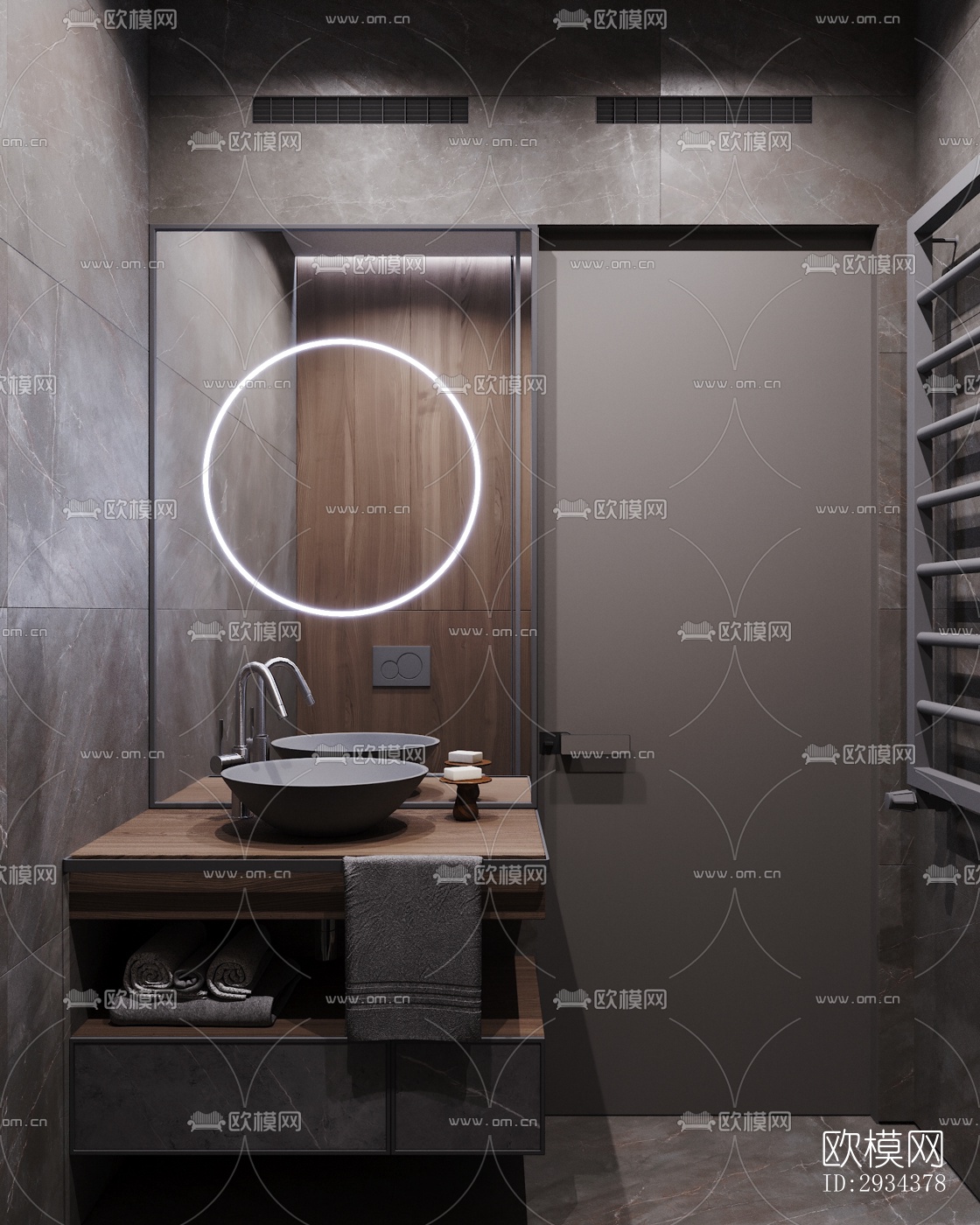 北欧平层效果图下载（渲染图1）