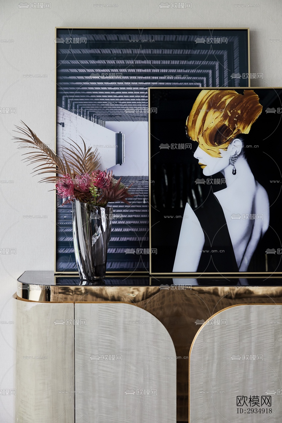 现代平层效果图下载（渲染图13）