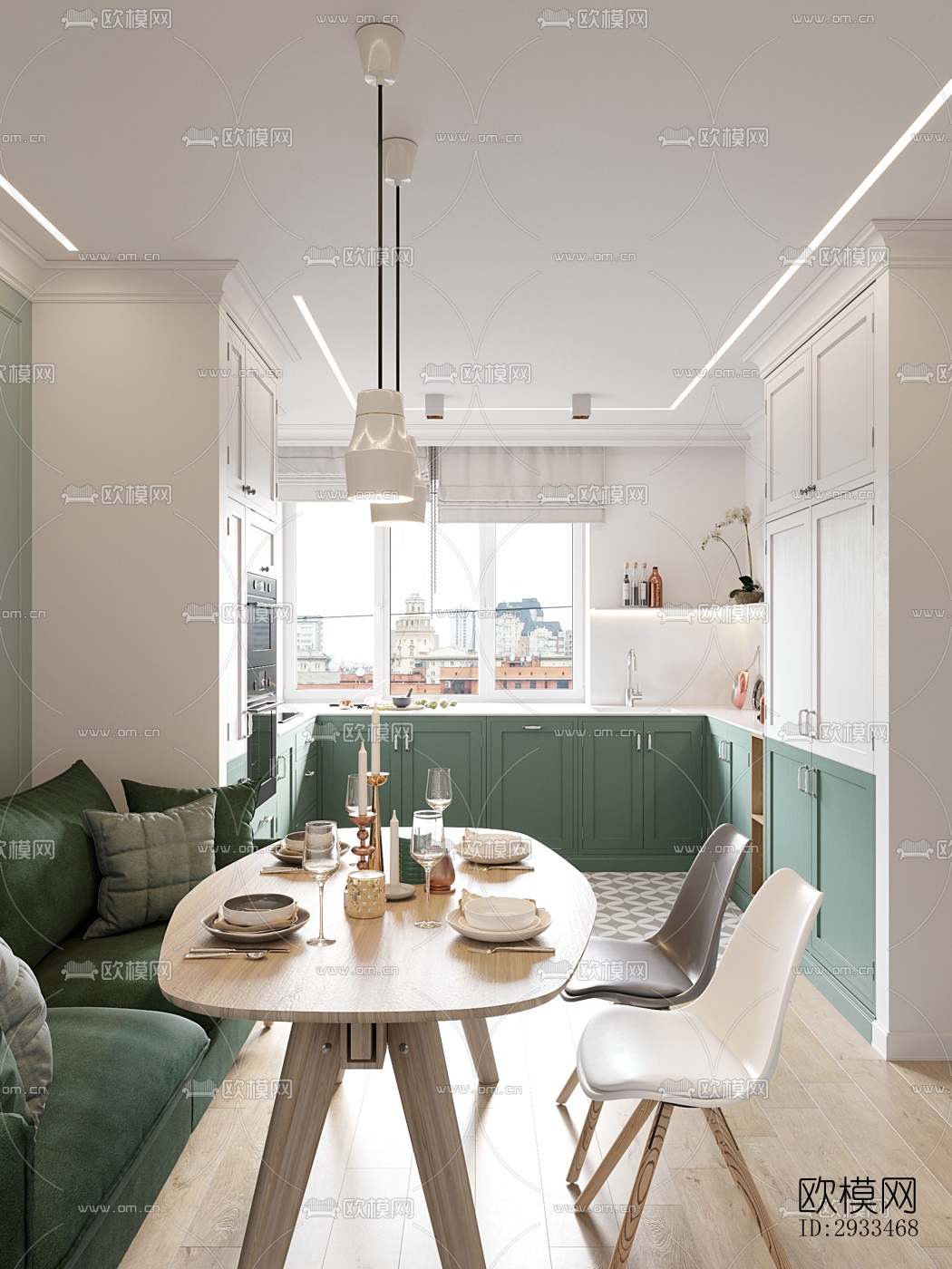 北欧公寓效果图下载（渲染图12）