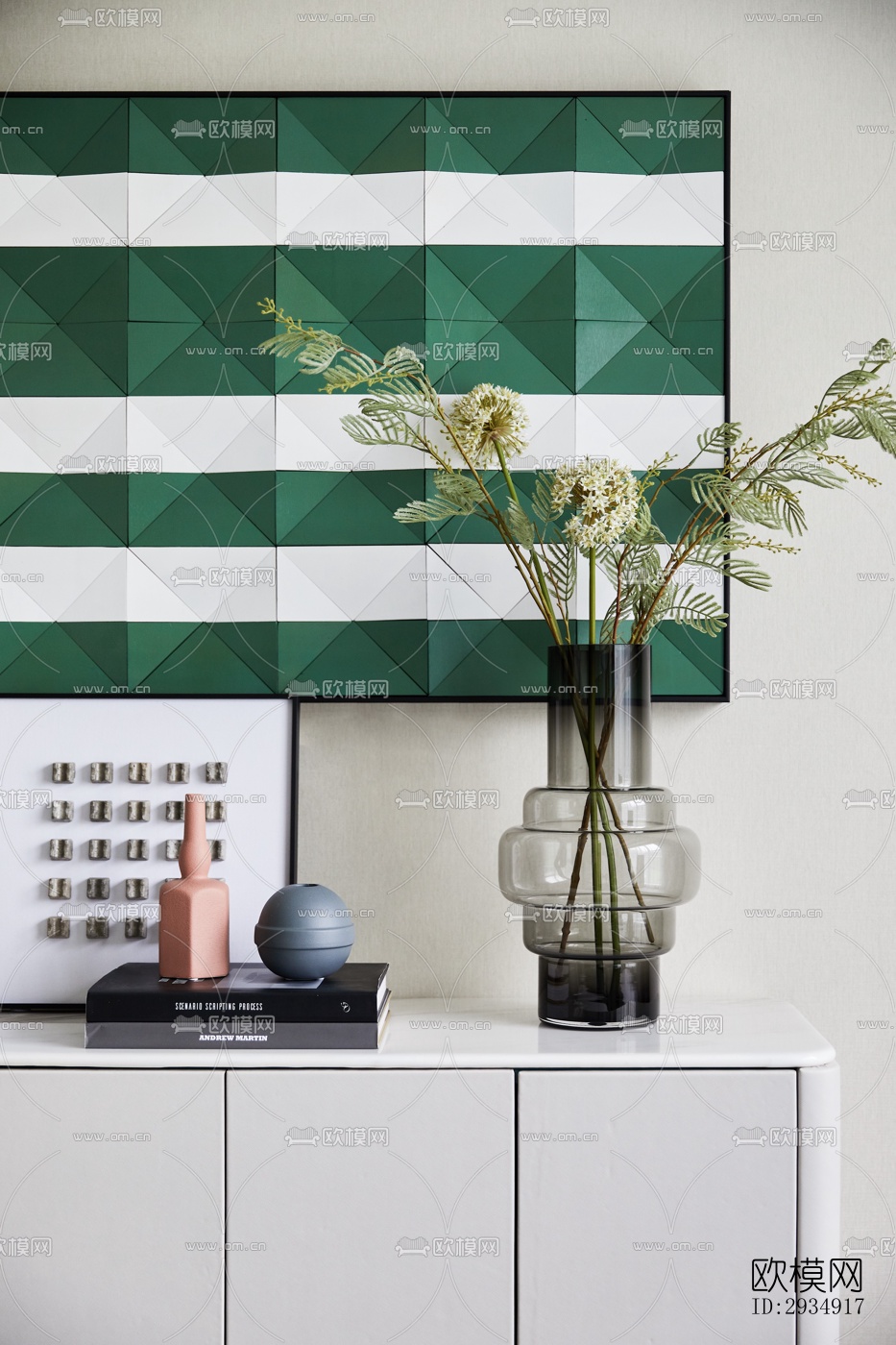 现代平层效果图下载（渲染图13）