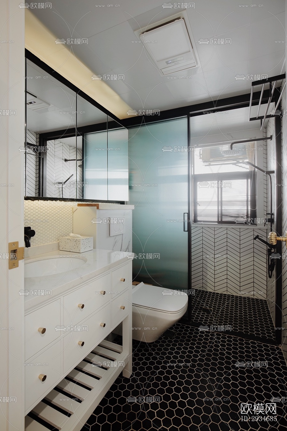 欧式平层效果图下载（渲染图10）