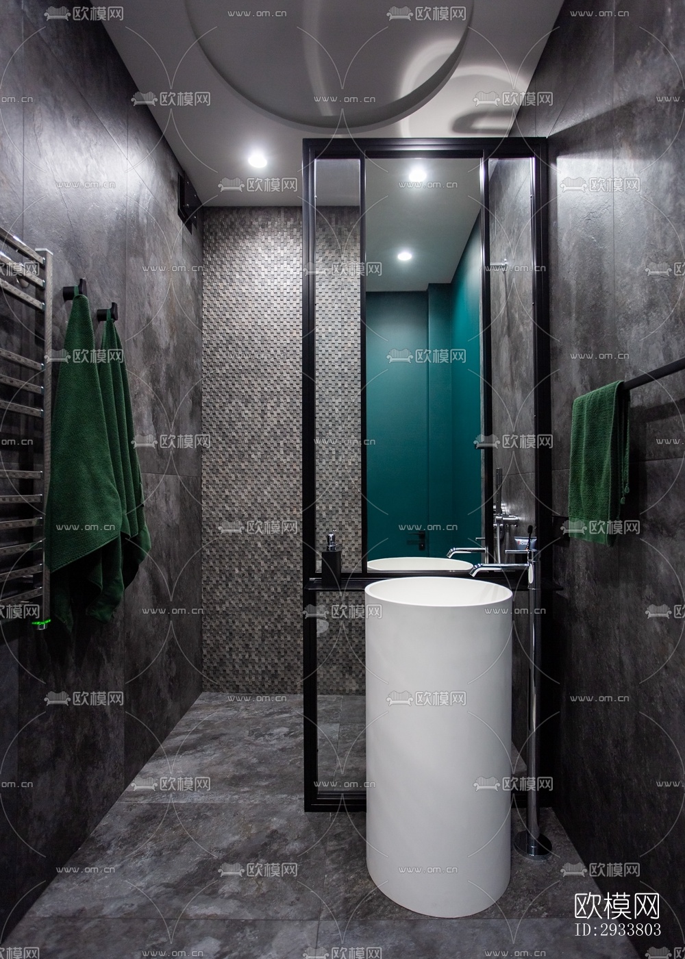 现代公寓效果图下载（渲染图7）