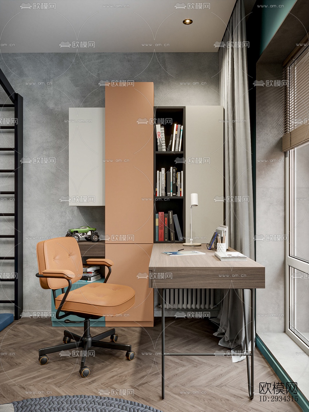 现代复式效果图下载（渲染图14）