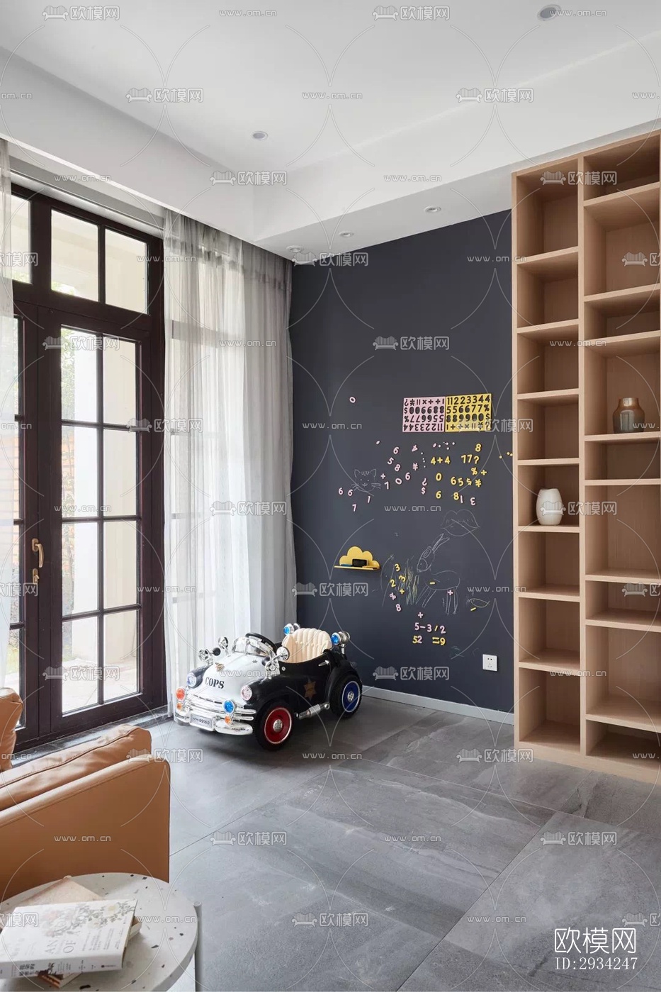 现代复式效果图下载（渲染图1）