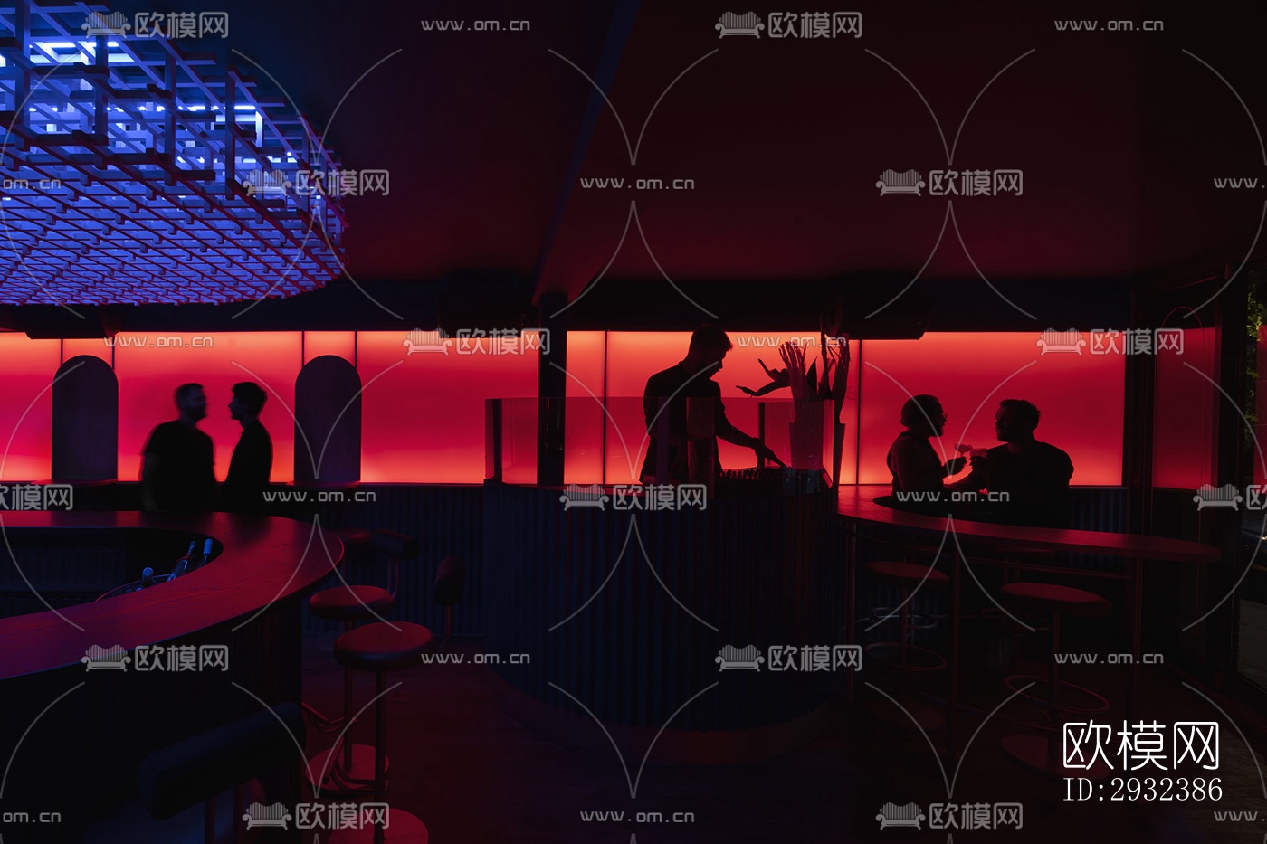 现代酒吧效果图下载（渲染图11）