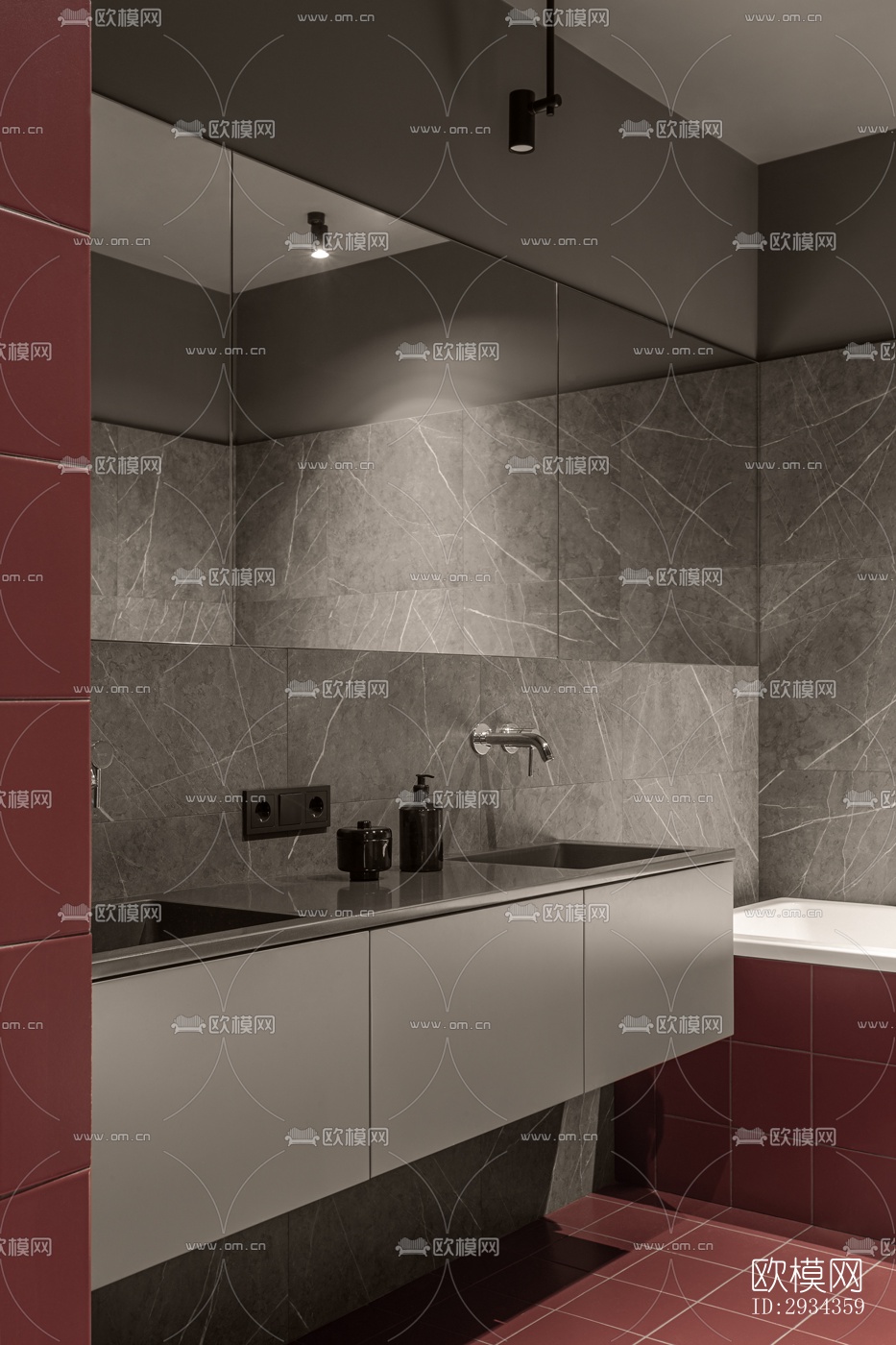 侘寂平层效果图下载（渲染图9）