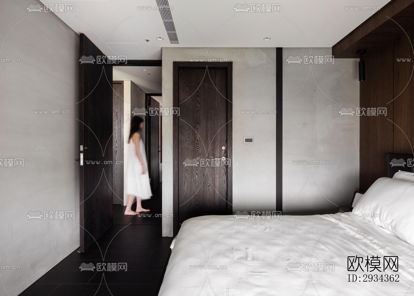 侘寂平层效果图下载（渲染图3）