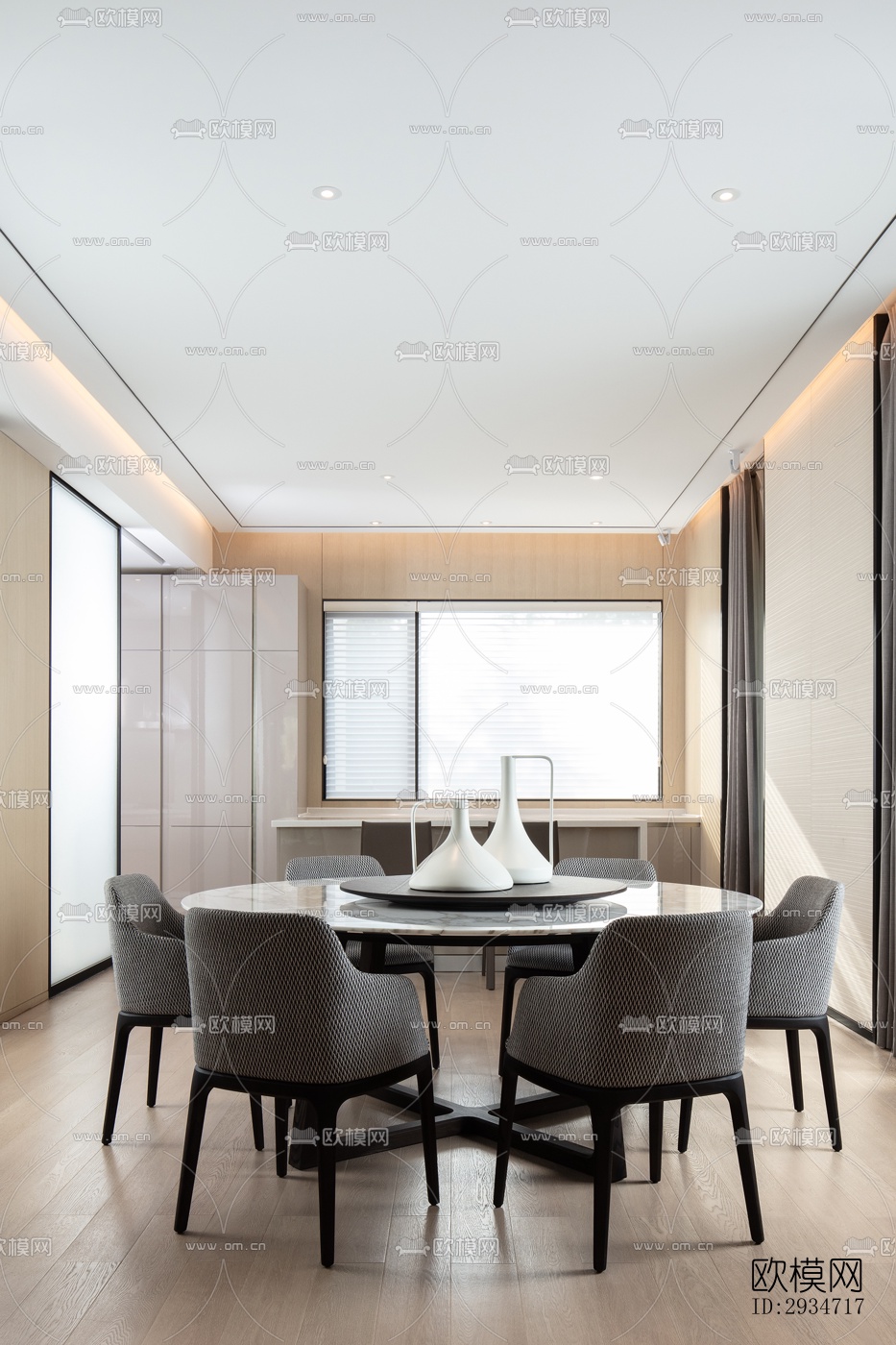 现代平层效果图下载（渲染图17）