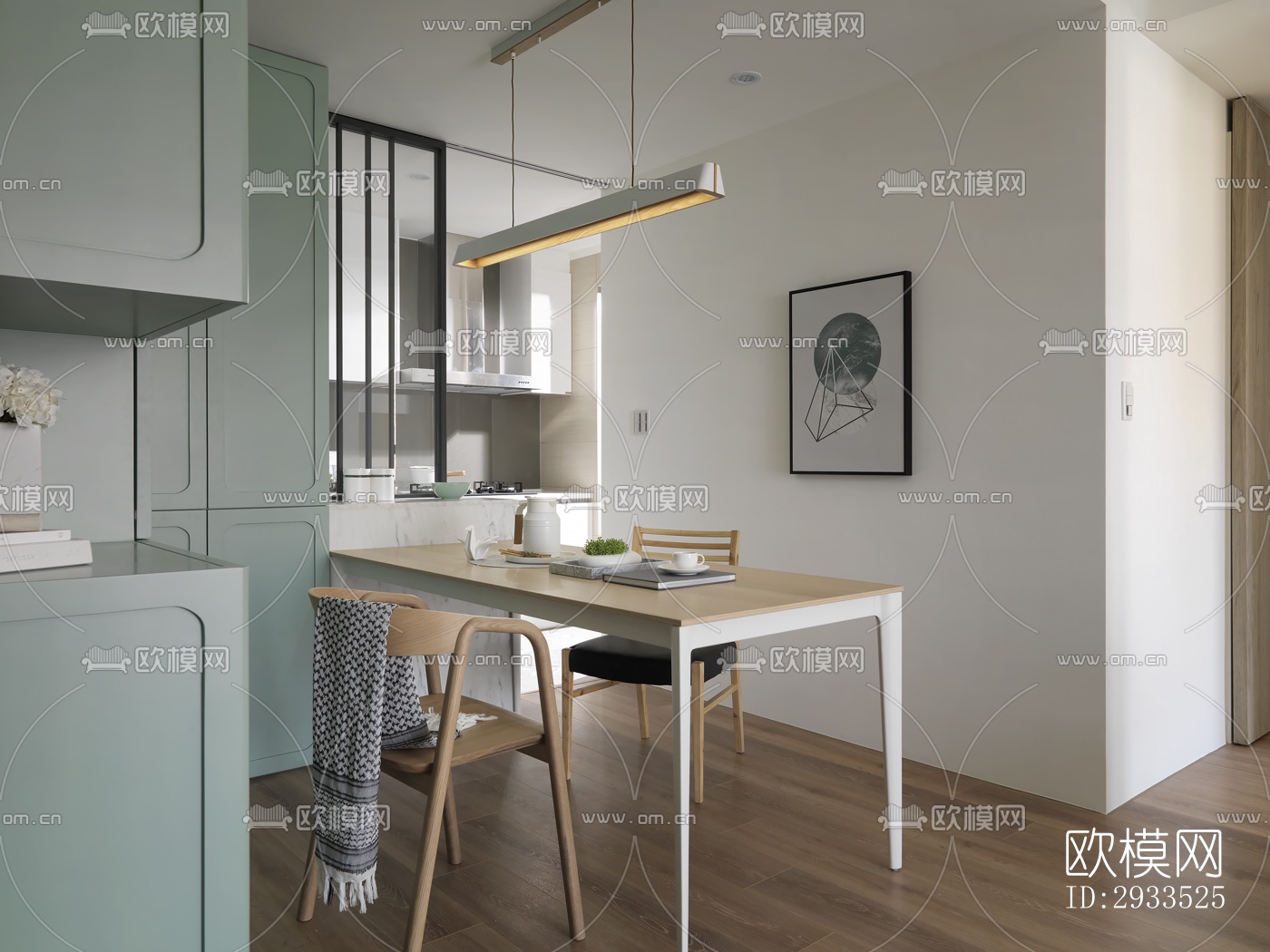 北欧公寓效果图下载（渲染图9）