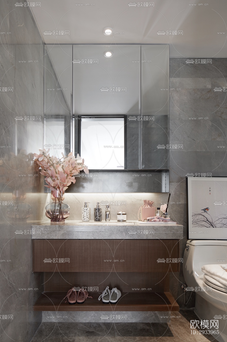 新中式别墅效果图下载（渲染图9）