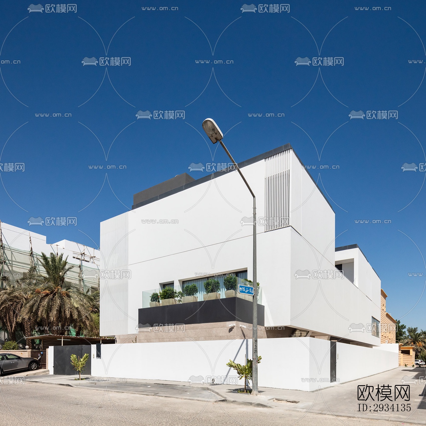 现代别墅效果图下载（渲染图18）