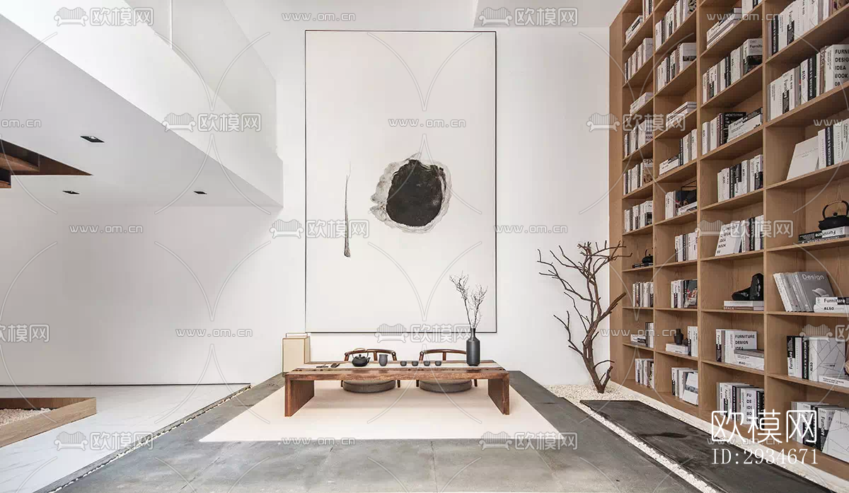 日式平层效果图下载（渲染图6）