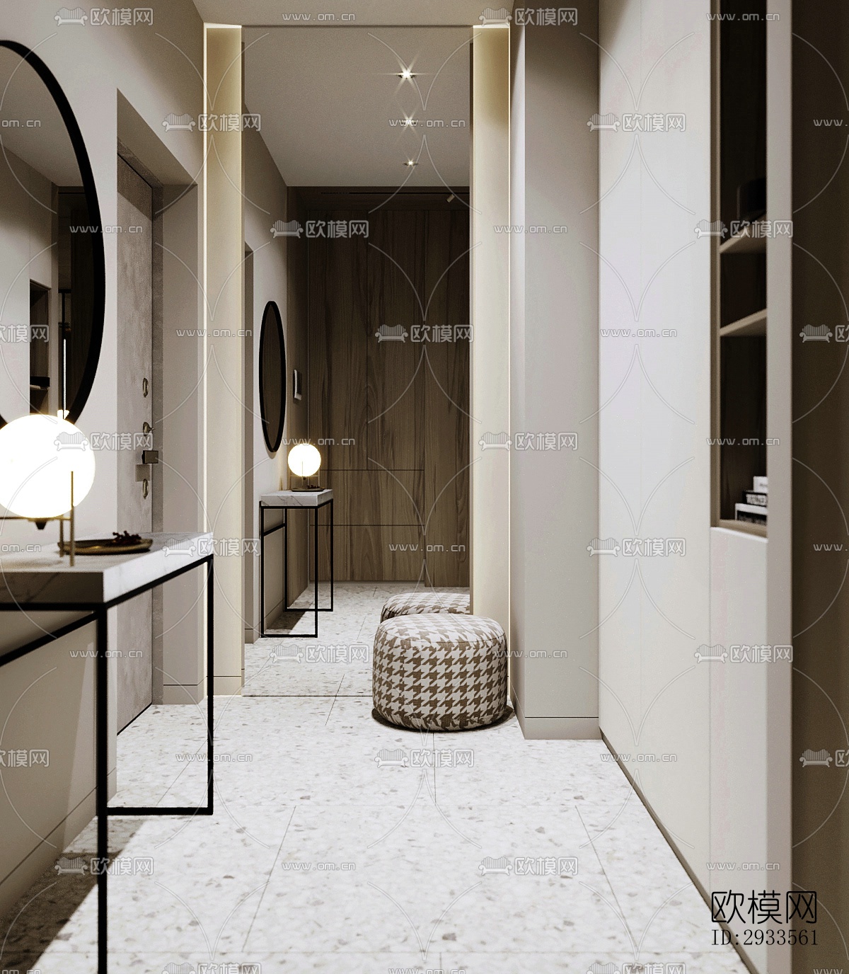 北欧公寓效果图下载（渲染图12）