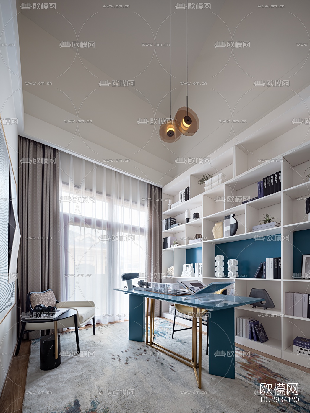 现代别墅效果图下载（渲染图4）