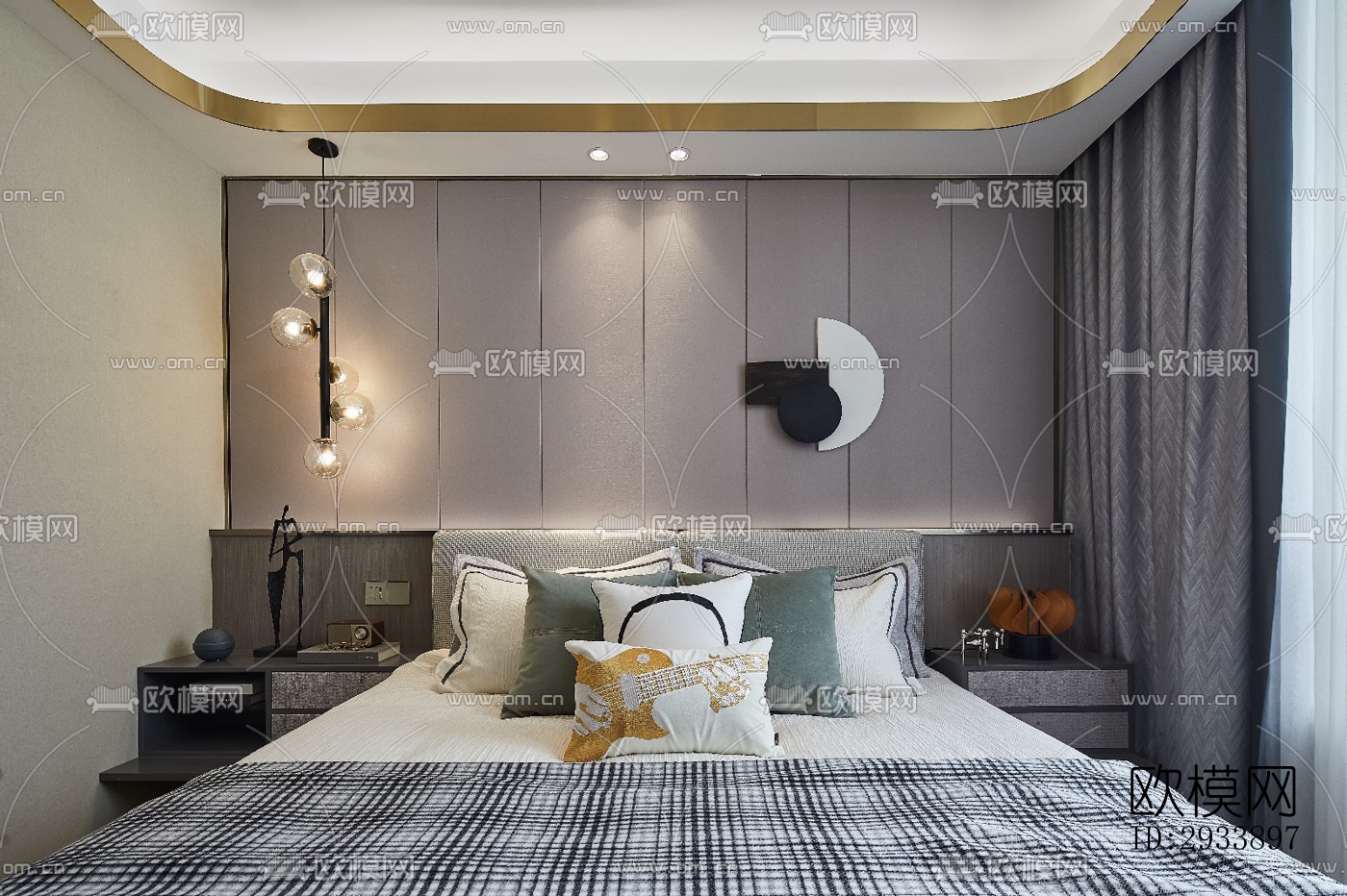 新中式别墅效果图下载（渲染图10）