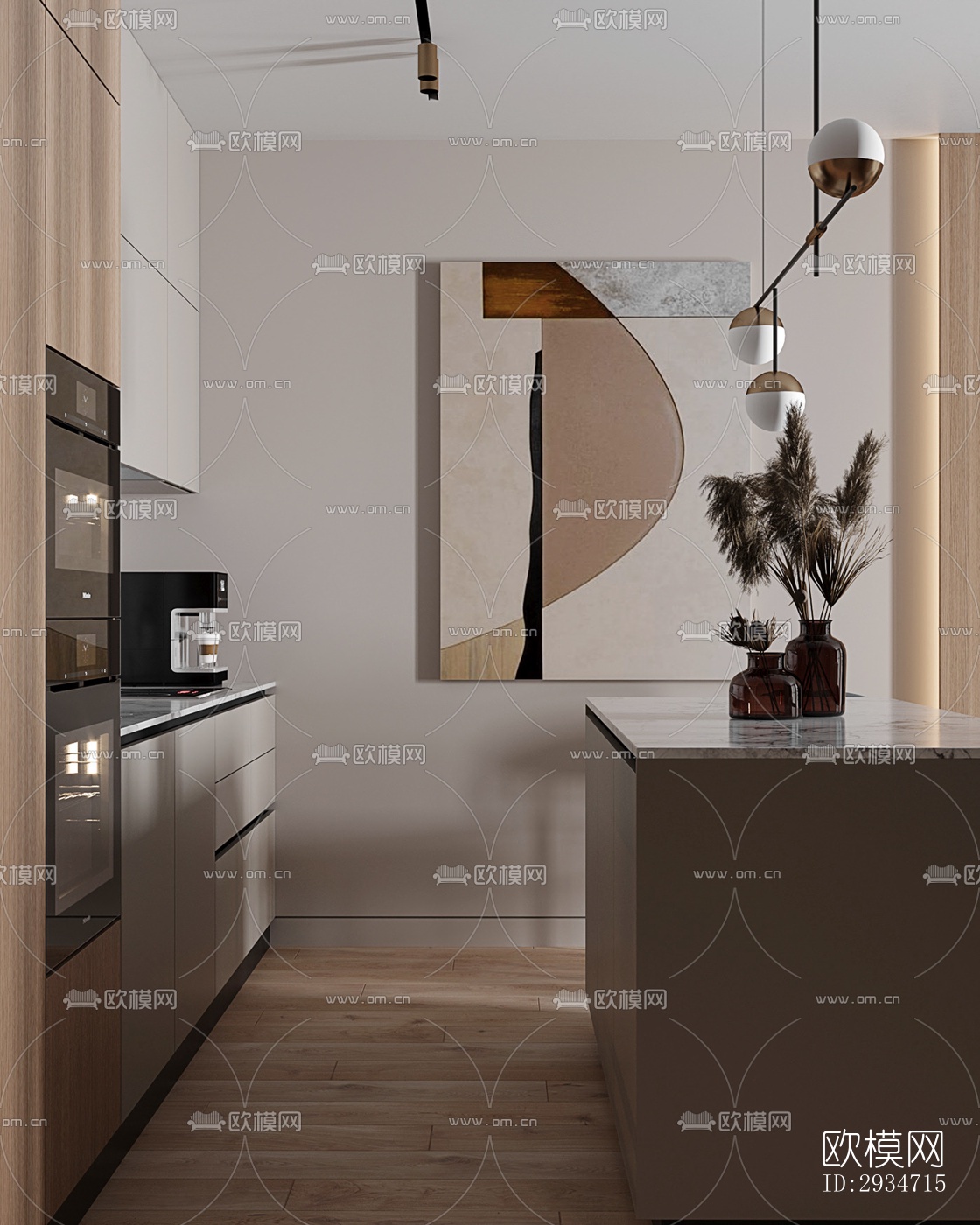 现代平层效果图下载（渲染图19）