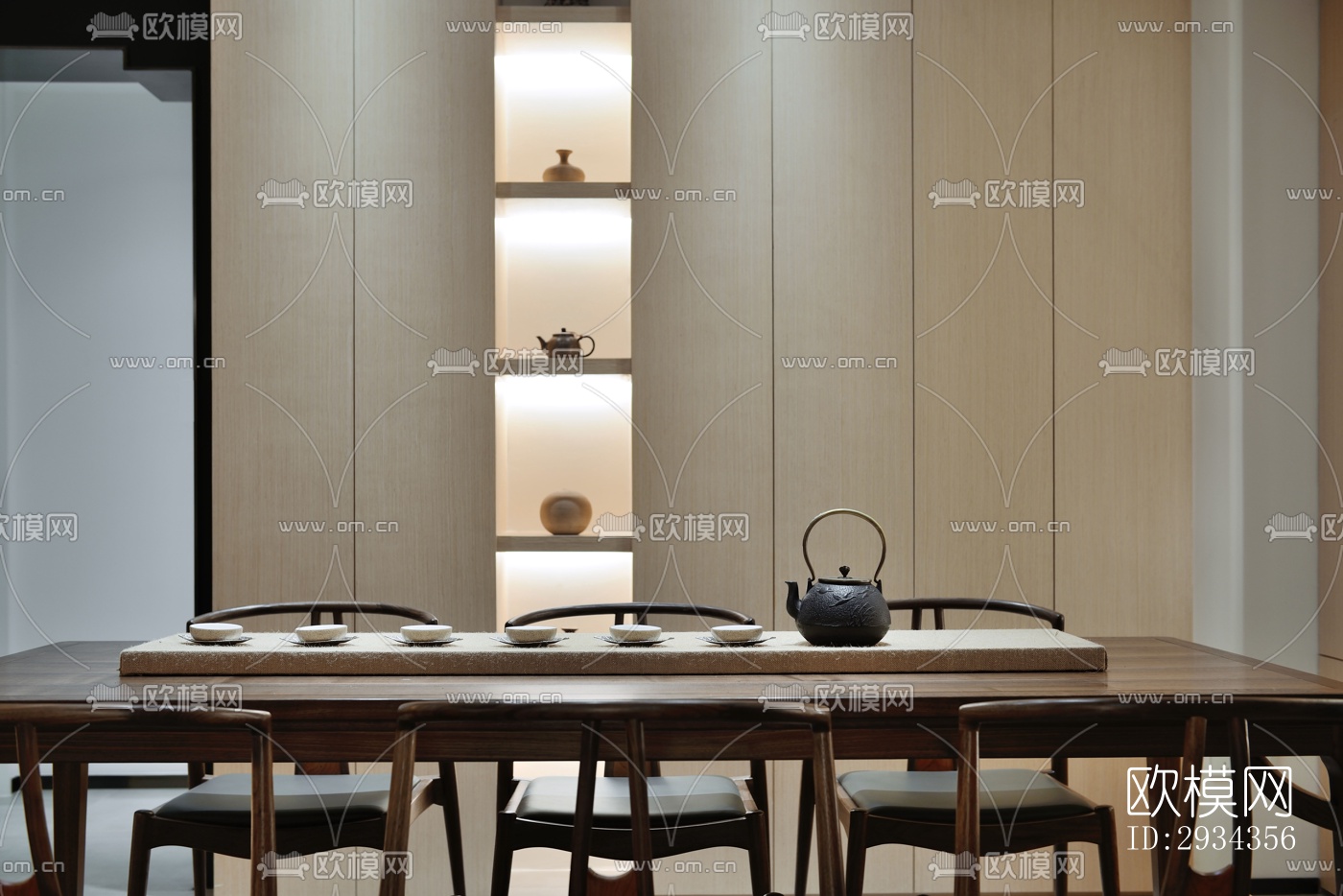 中式平层效果图下载（渲染图2）