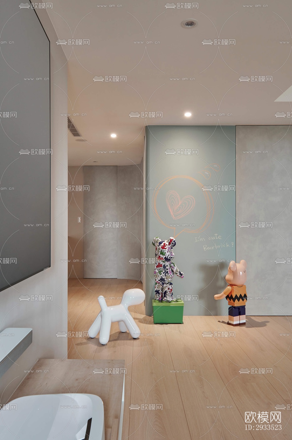 北欧公寓效果图下载（渲染图10）