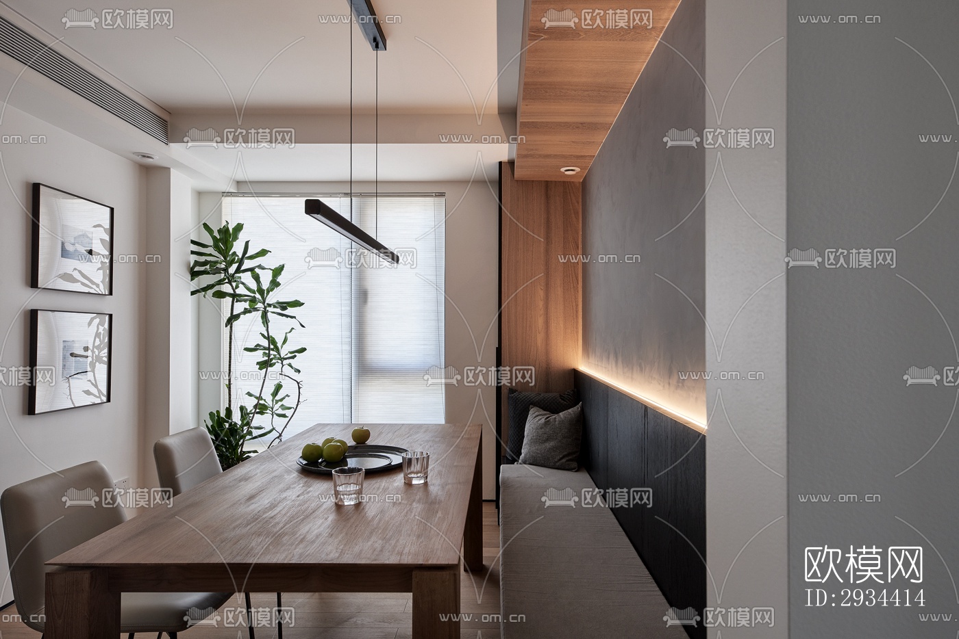 北欧平层效果图下载（渲染图19）