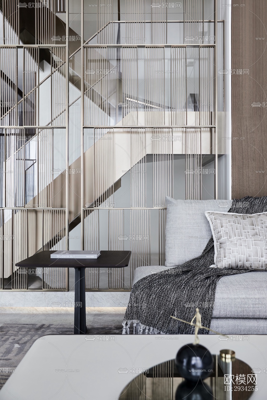 现代复式效果图下载（渲染图15）