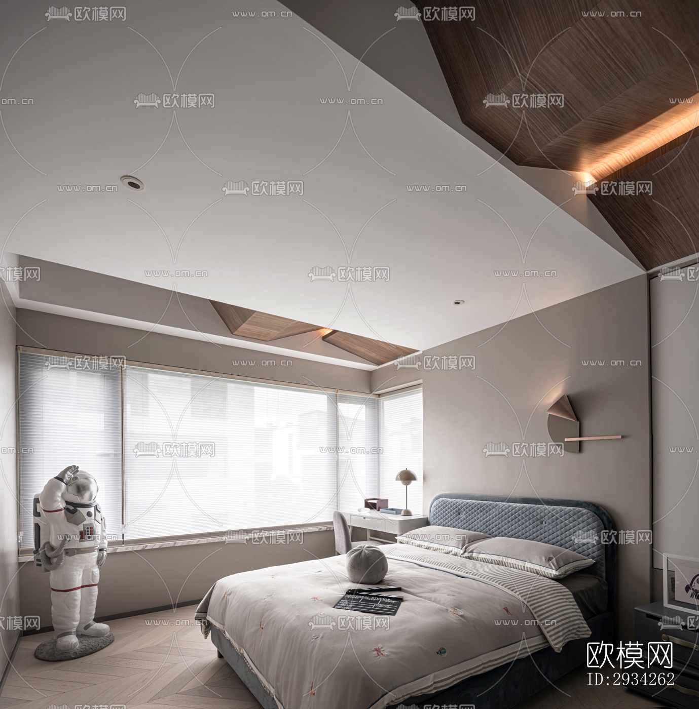 现代复式效果图下载（渲染图4）