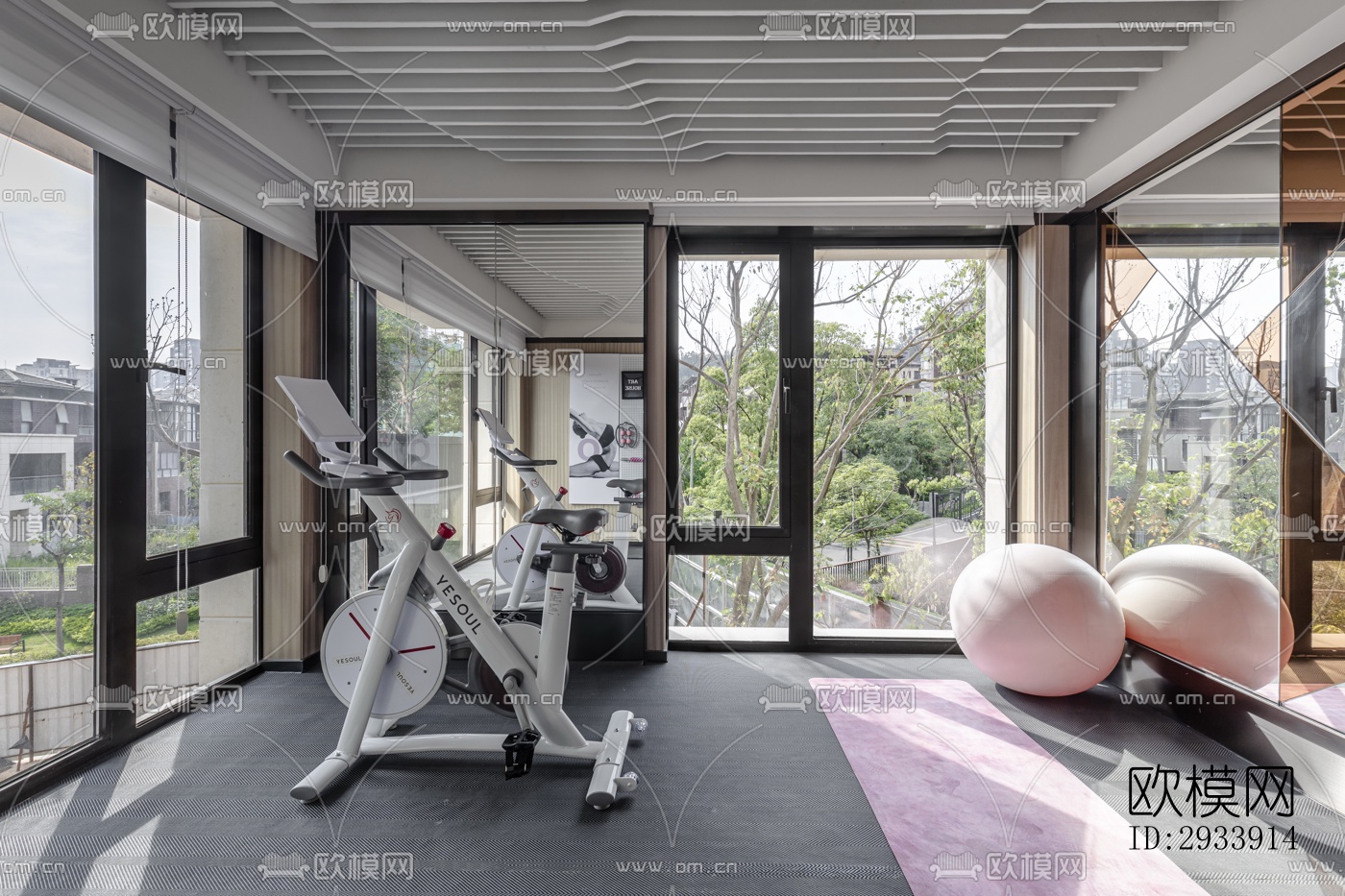 新中式别墅效果图下载（渲染图15）