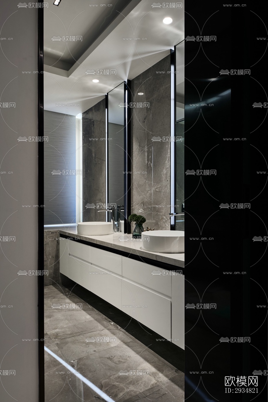 现代平层效果图下载（渲染图11）