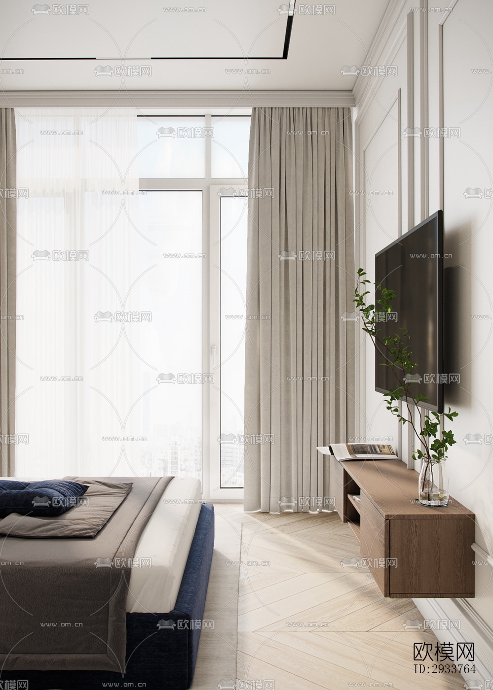 现代公寓效果图下载（渲染图10）