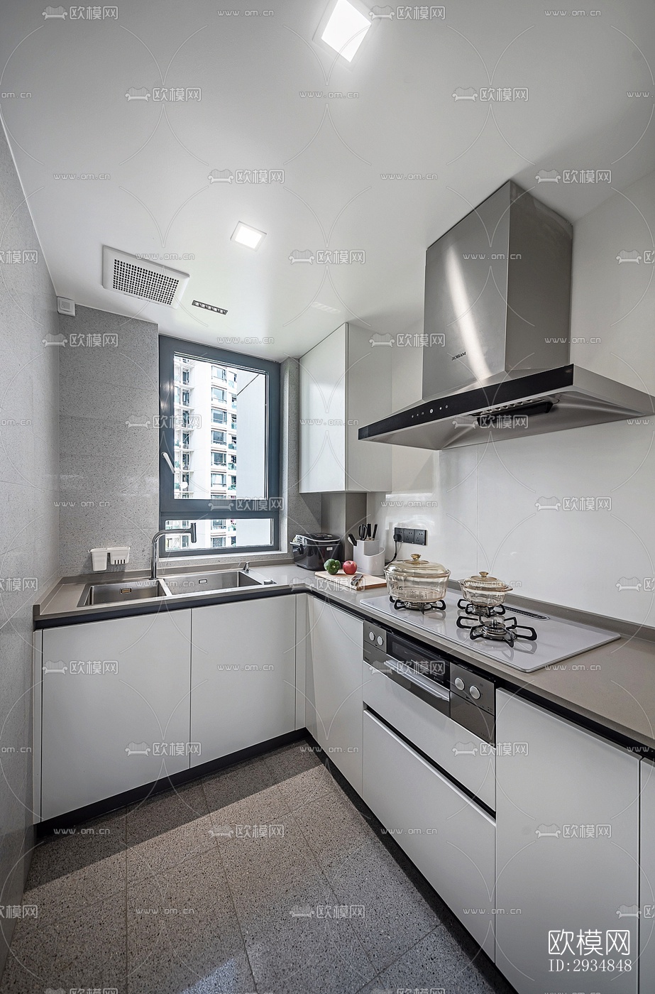 现代平层效果图下载（渲染图19）