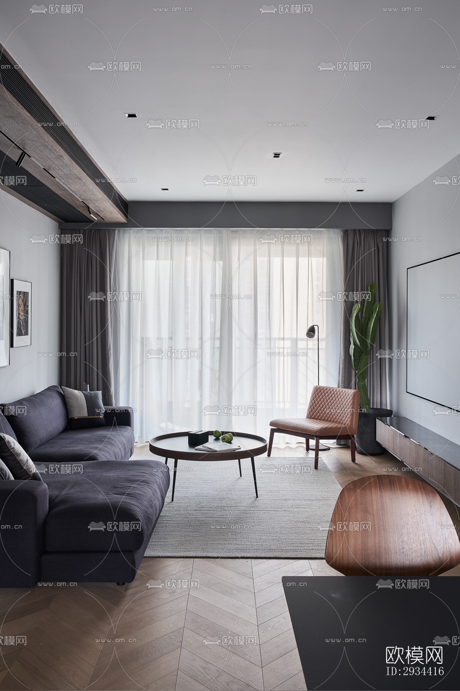 北欧平层效果图下载（渲染图14）