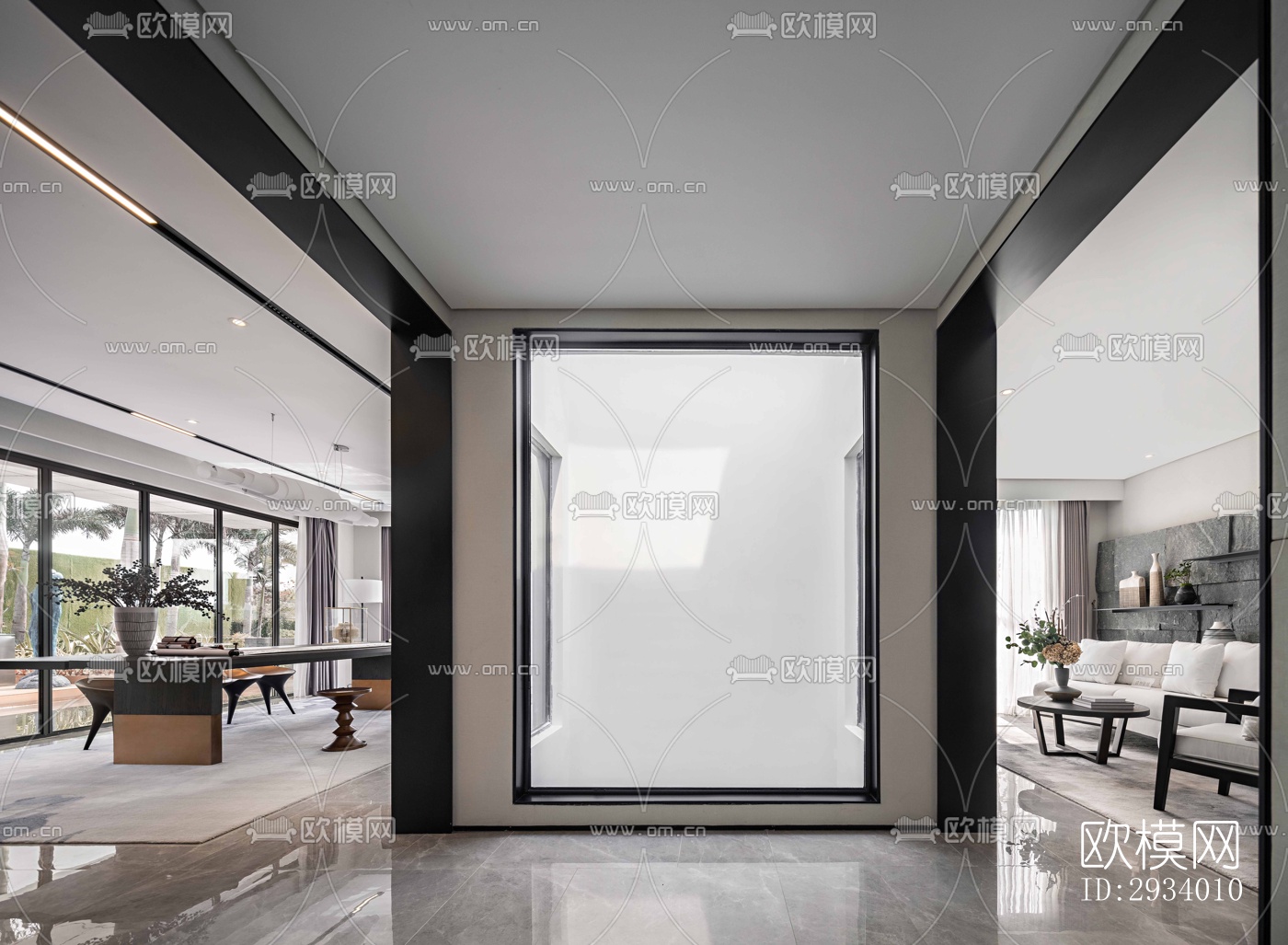 新中式别墅效果图下载（渲染图17）