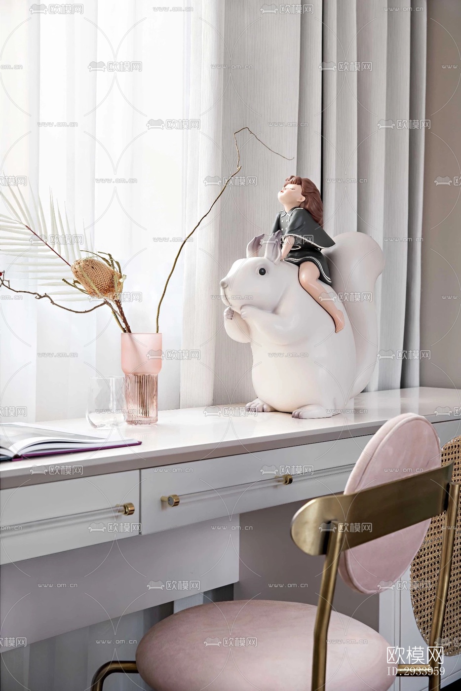 新中式别墅效果图下载（渲染图11）