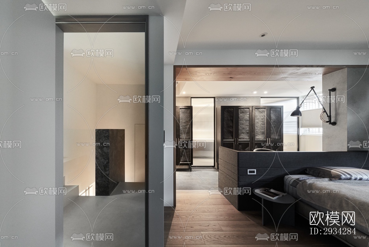 现代复式效果图下载（渲染图2）