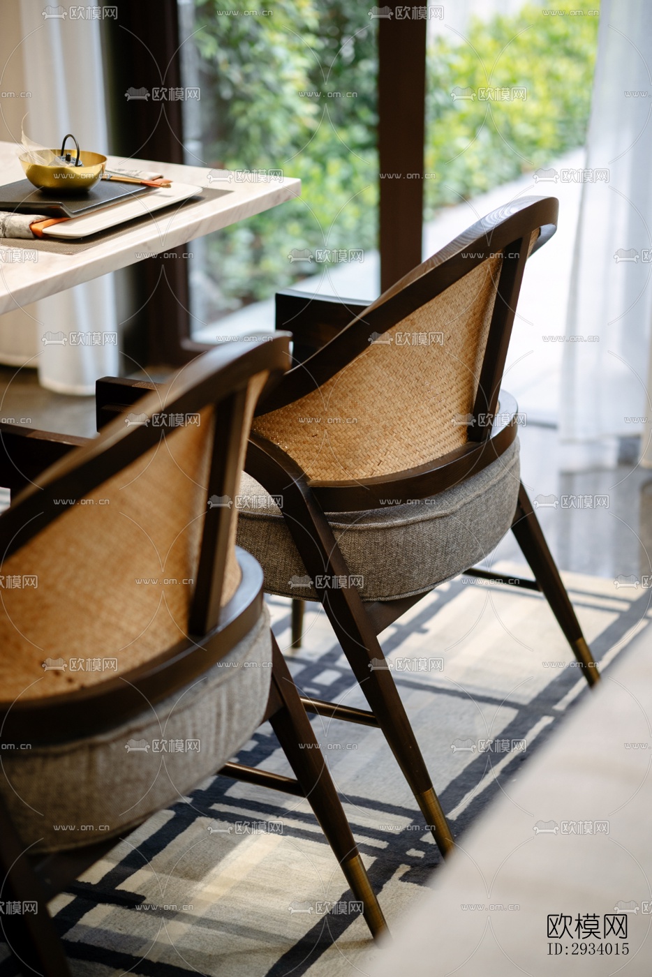 新中式别墅效果图下载（渲染图7）