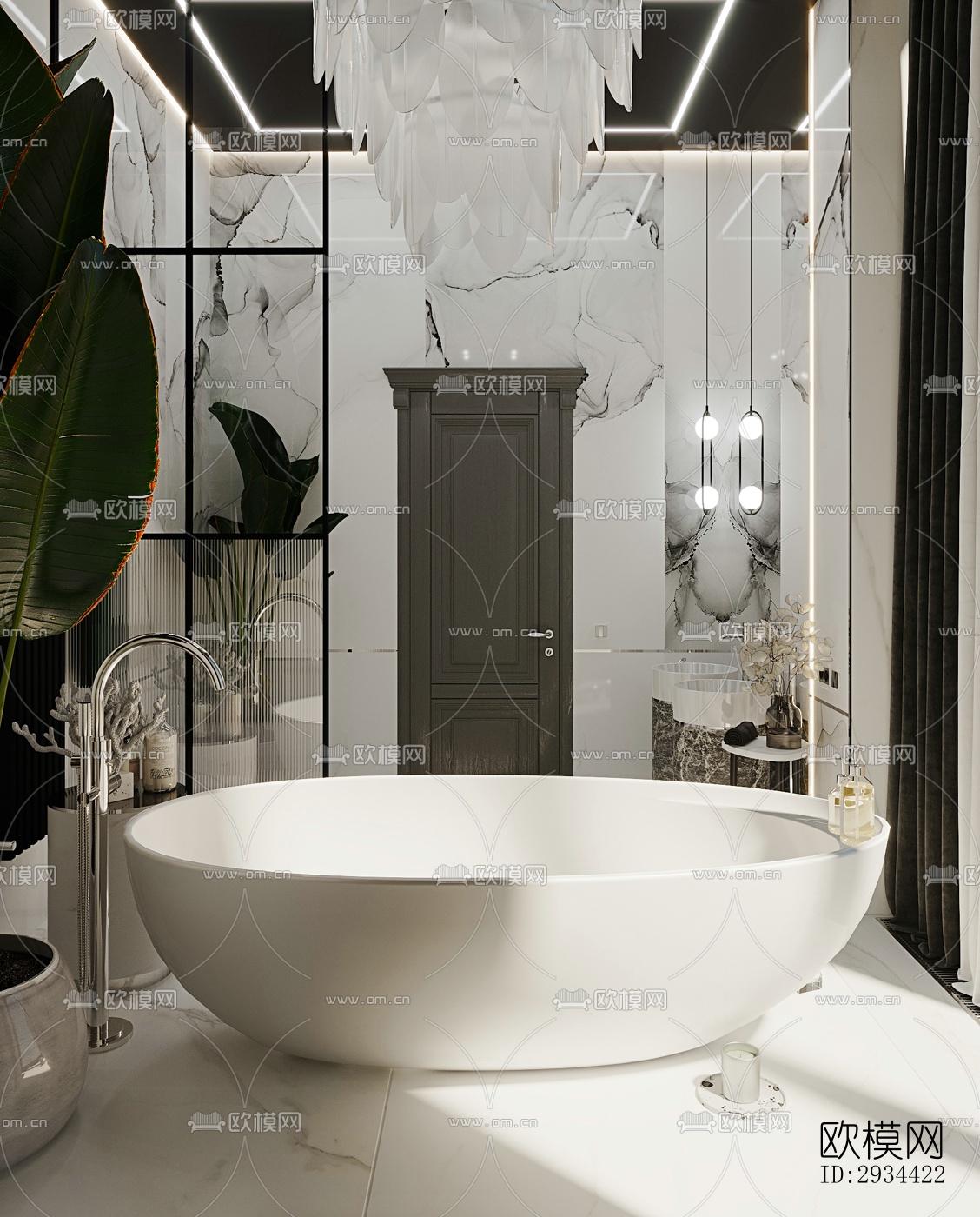 北欧平层效果图下载（渲染图15）