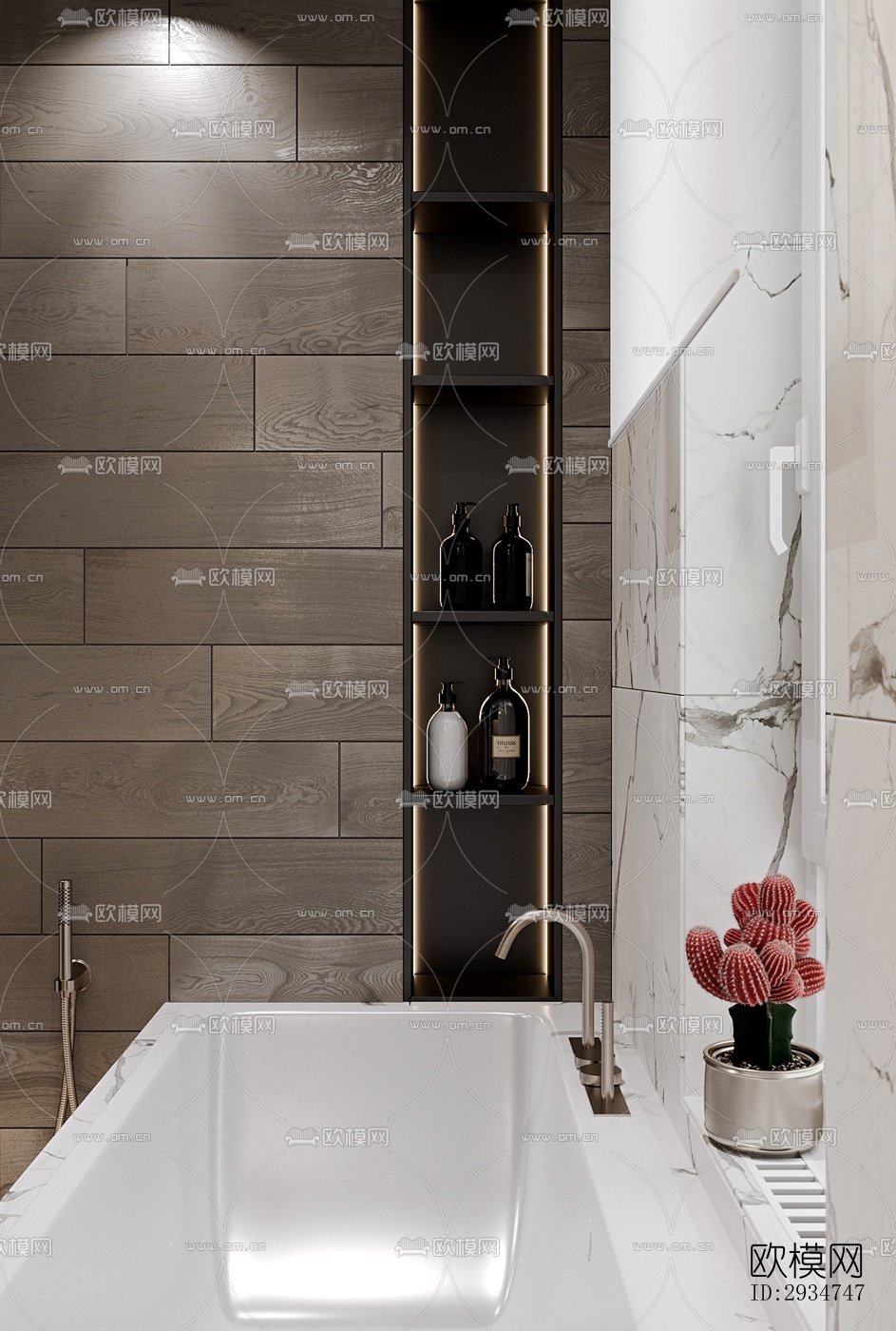 现代平层效果图下载（渲染图6）