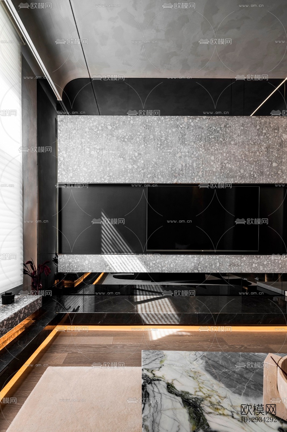 现代复式效果图下载（渲染图6）