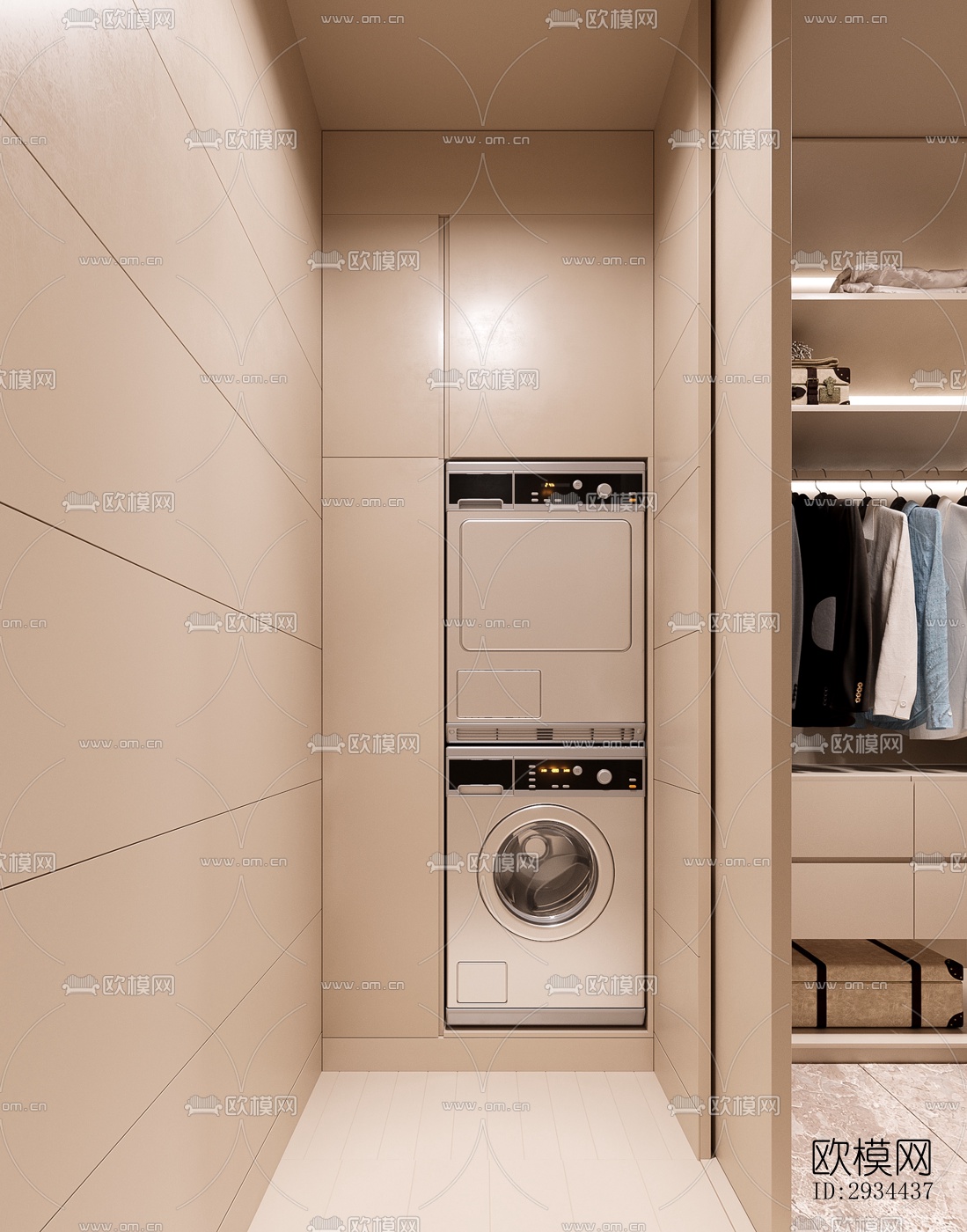 后现代平层效果图下载（渲染图9）